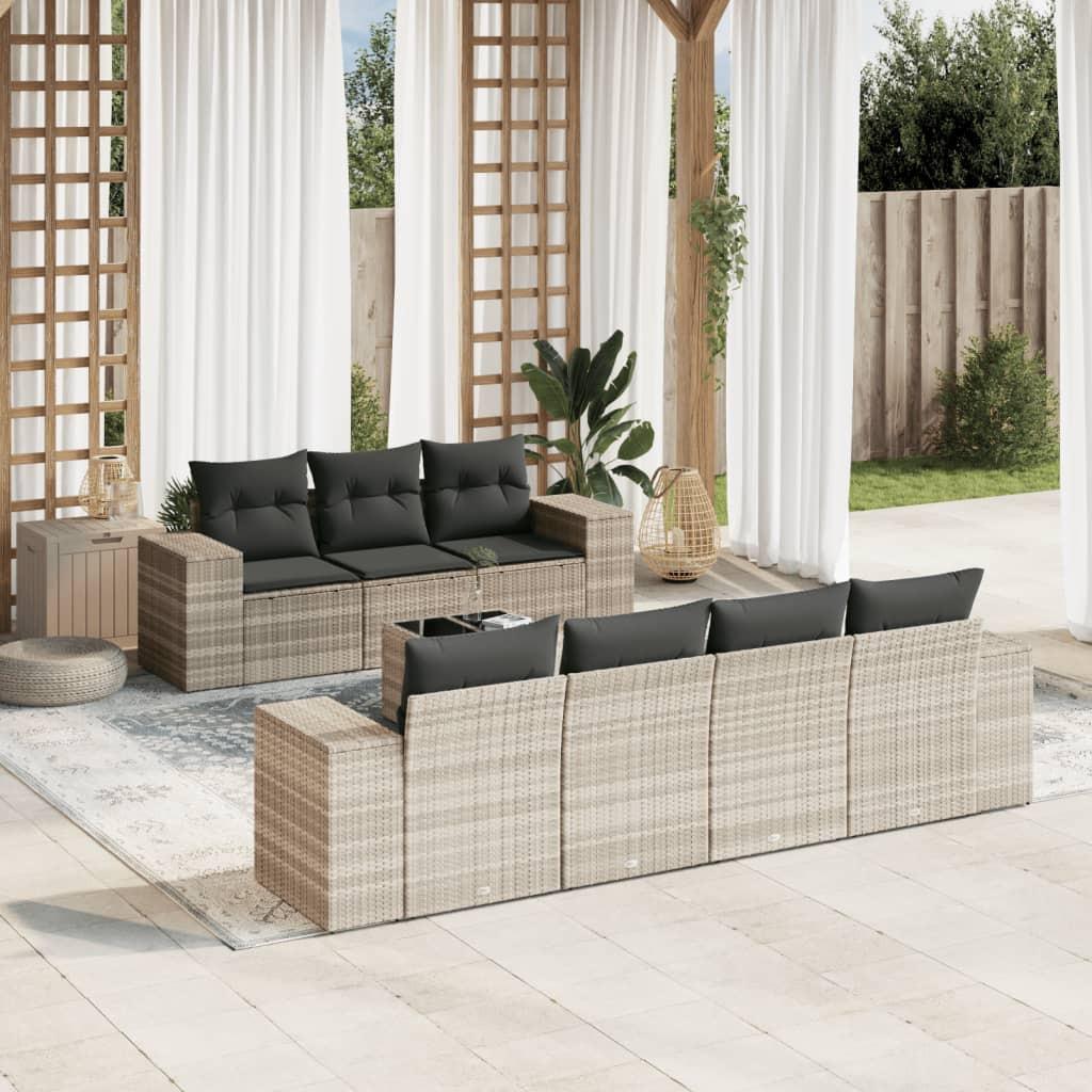 VidaXL Garten sofagarnitur poly-rattan