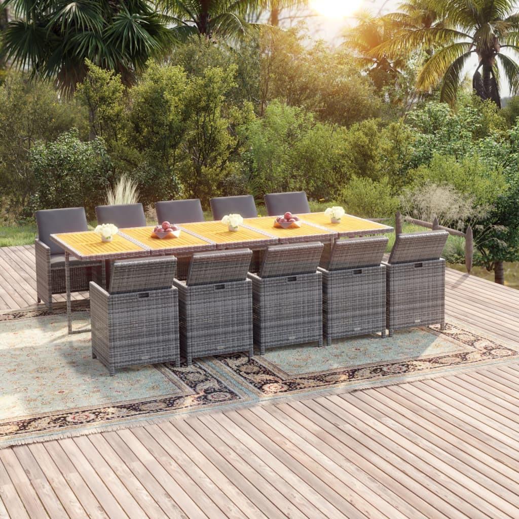 VidaXL Garten essgruppe poly-rattan