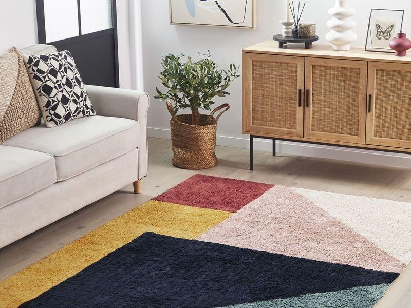 Beliani Teppich aus Baumwolle Modern JALGAON