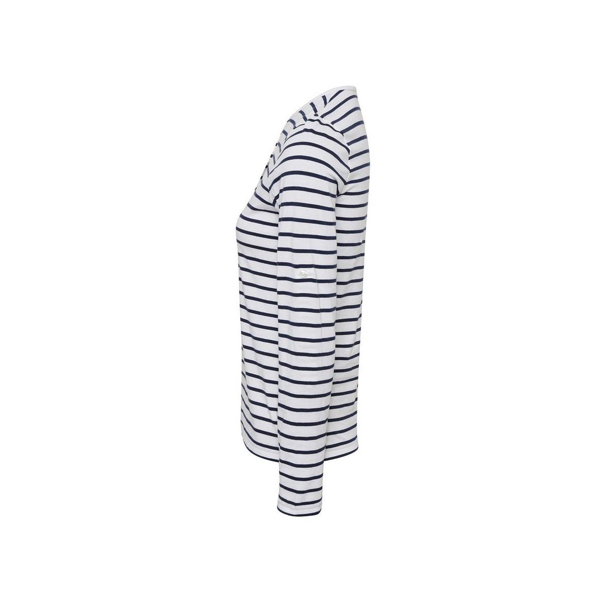 PREMIER Long John Gestreiftes T-Shirt mit Krempelärmeln