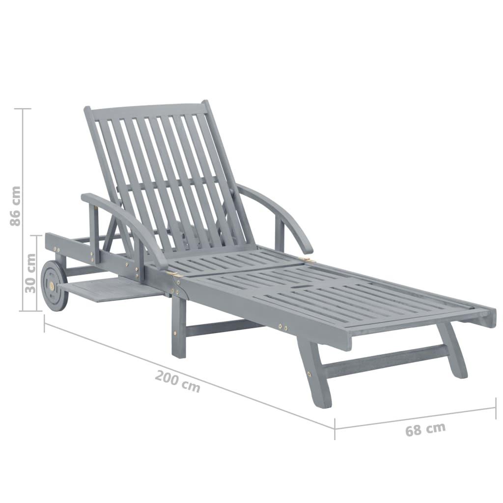 VidaXL Sonnenliege akazienholz