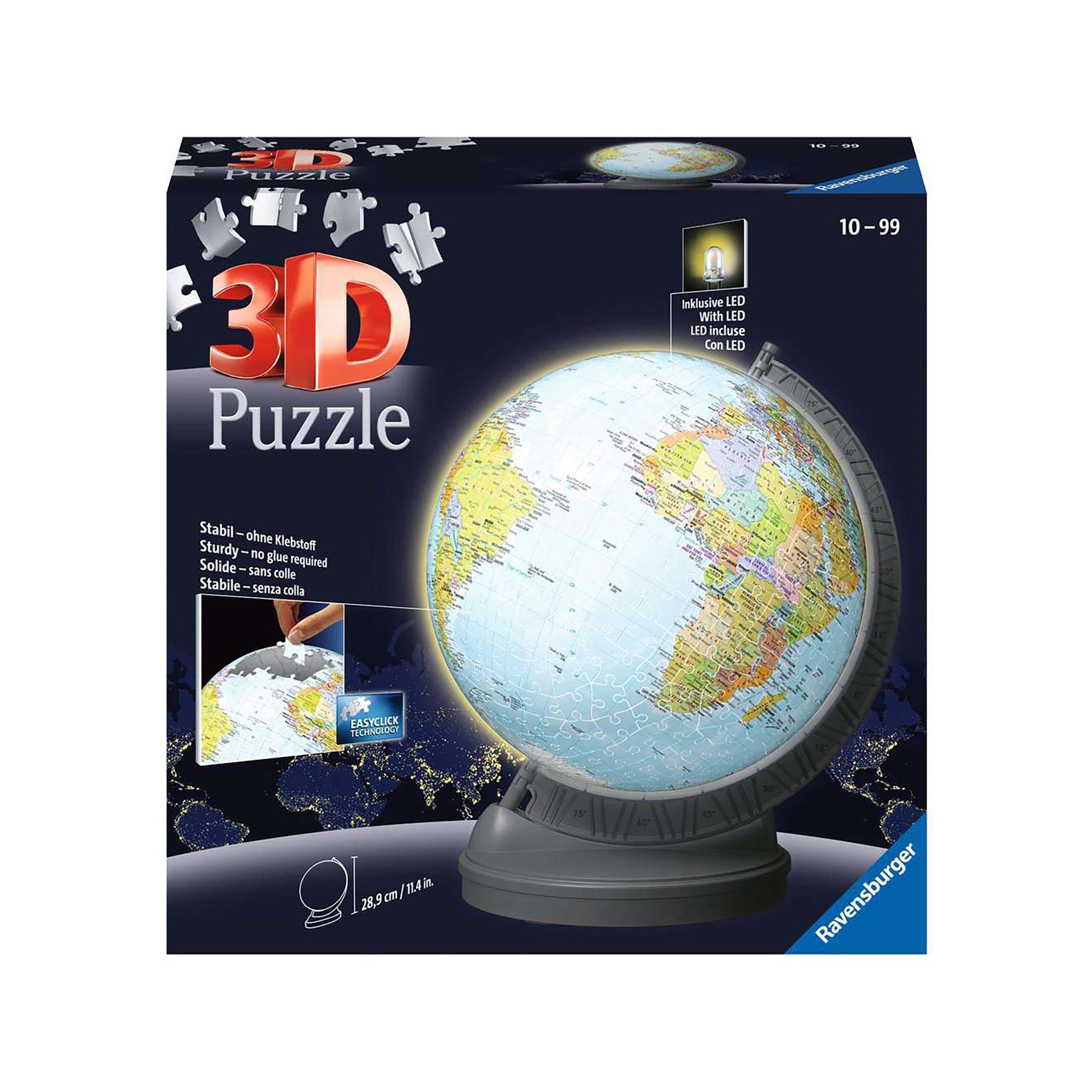 Ravensburger 3D Globus mit Licht , 540 Teile