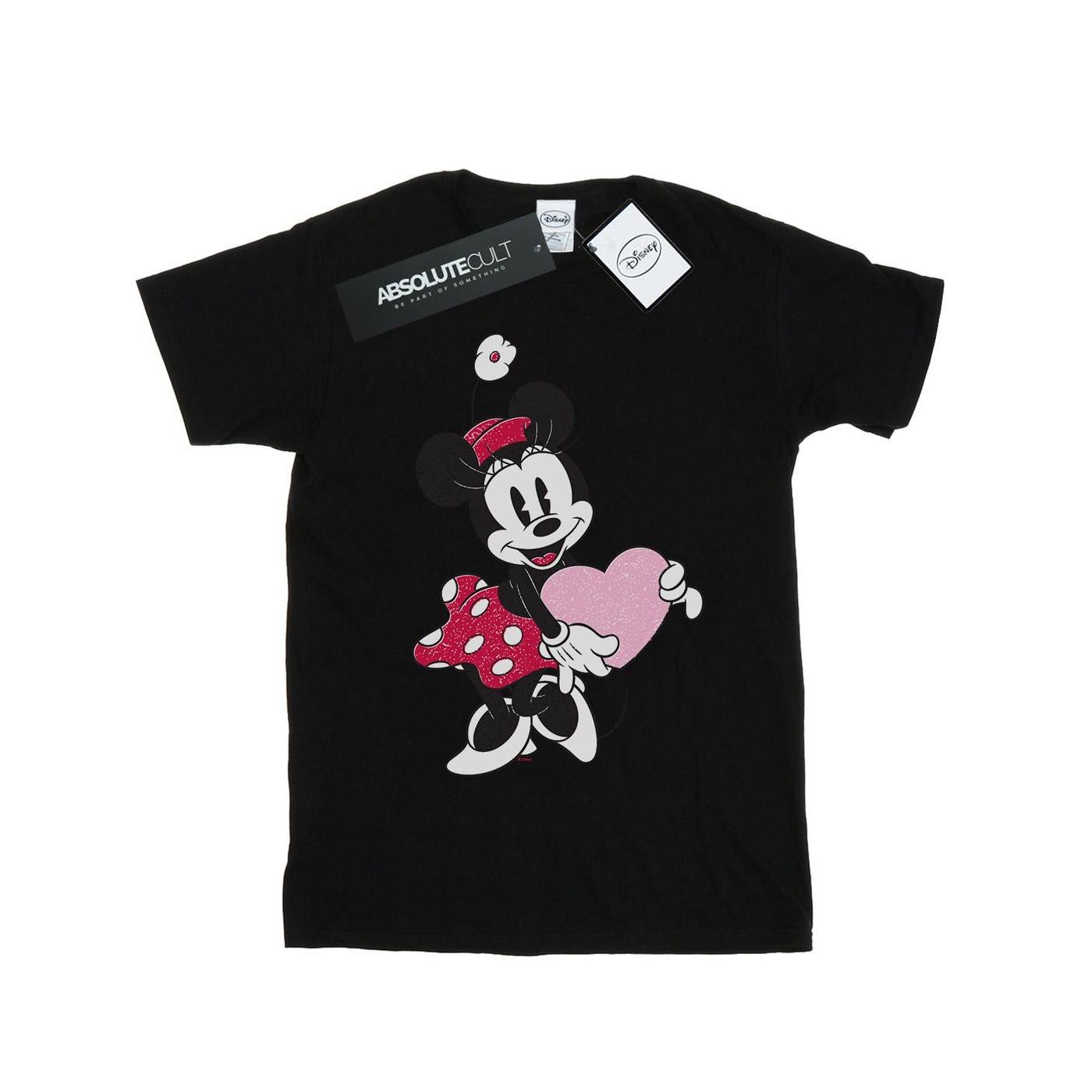 Disney Minnie Maus Herz Print T-Shirt