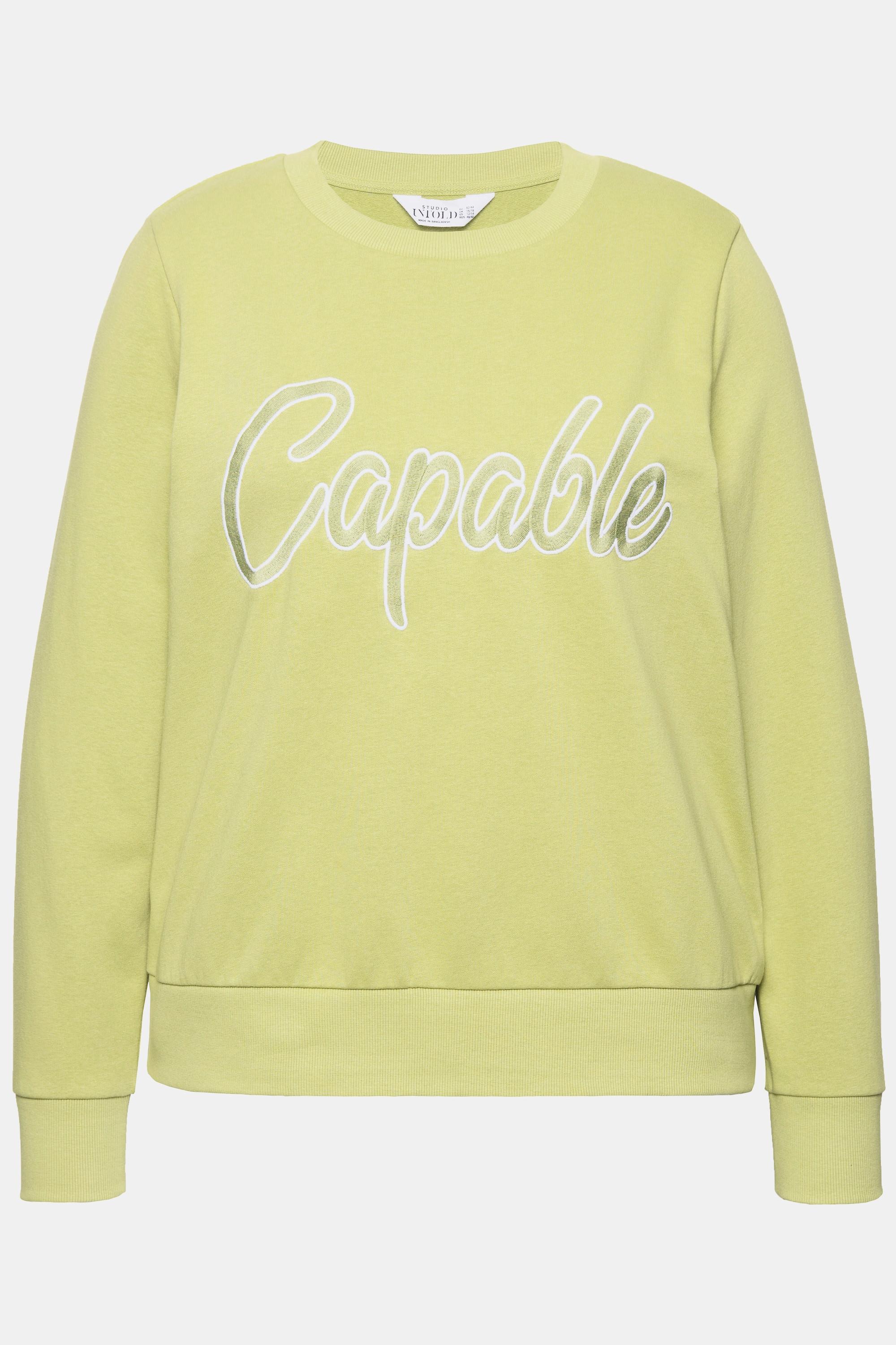 Studio Untold Sweatshirt, Boxy Shape, Stickerei