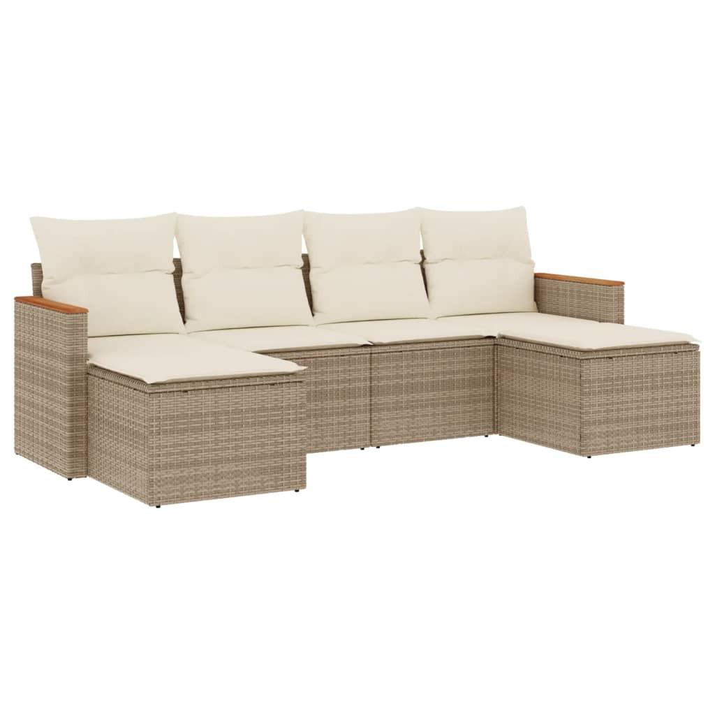 VidaXL Garten sofagarnitur poly-rattan