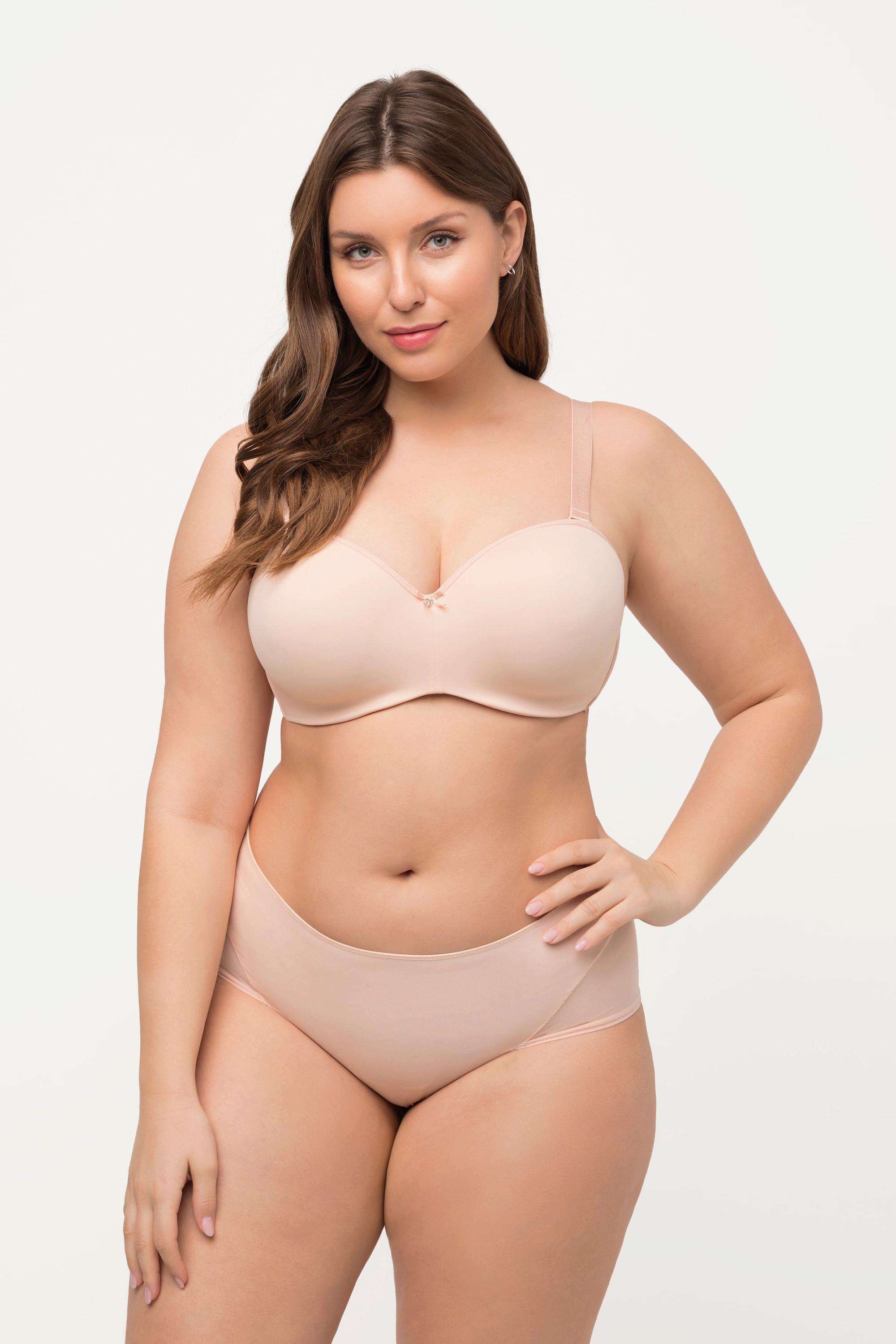 Ulla Popken Maxislip, String-Optik, seitliche Mesh-Einsätze