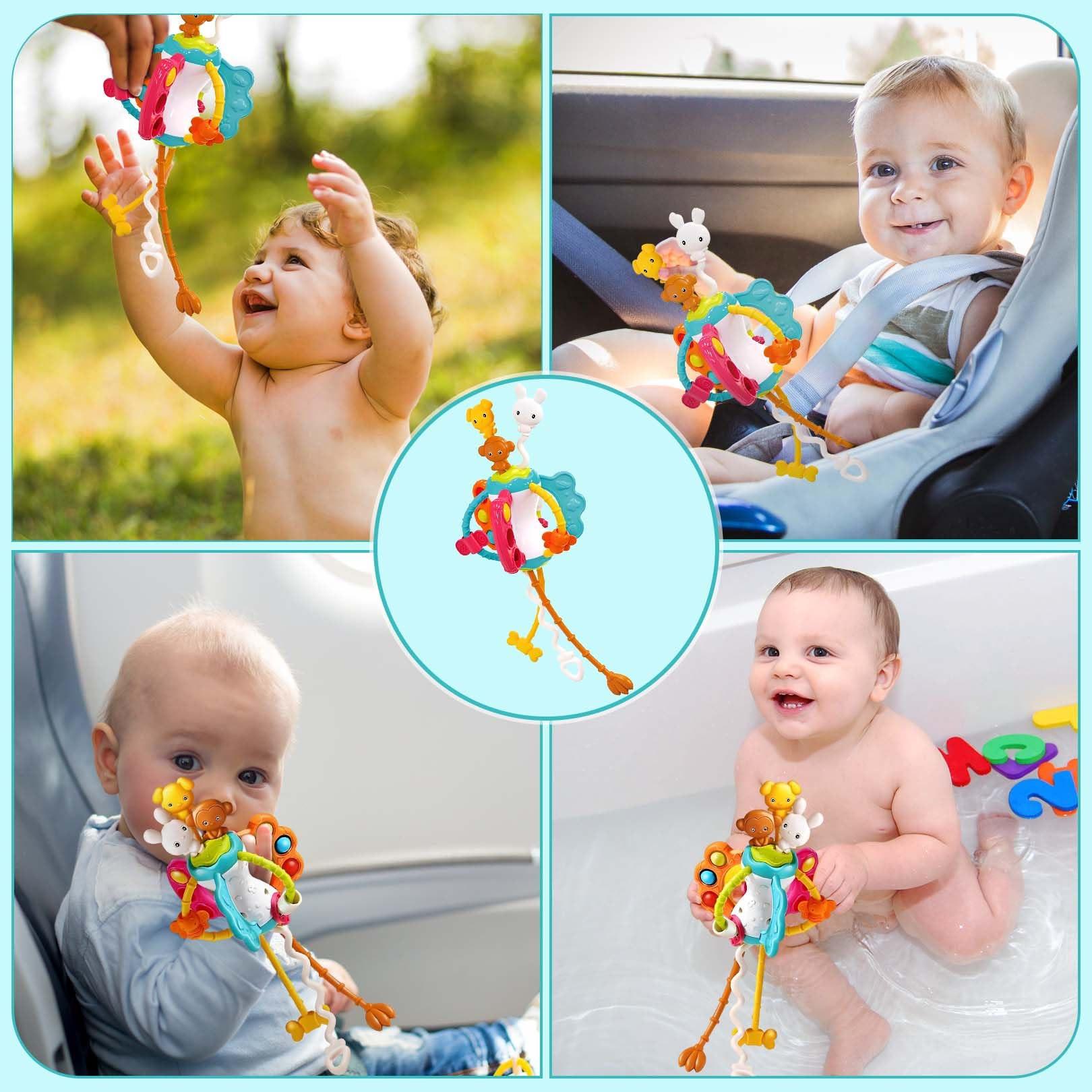 Activity-board Saugnapf Spielzeug Baby 3 Stück sensorische Spinner Spielzeug für Baby Spinnerei Spielzeug