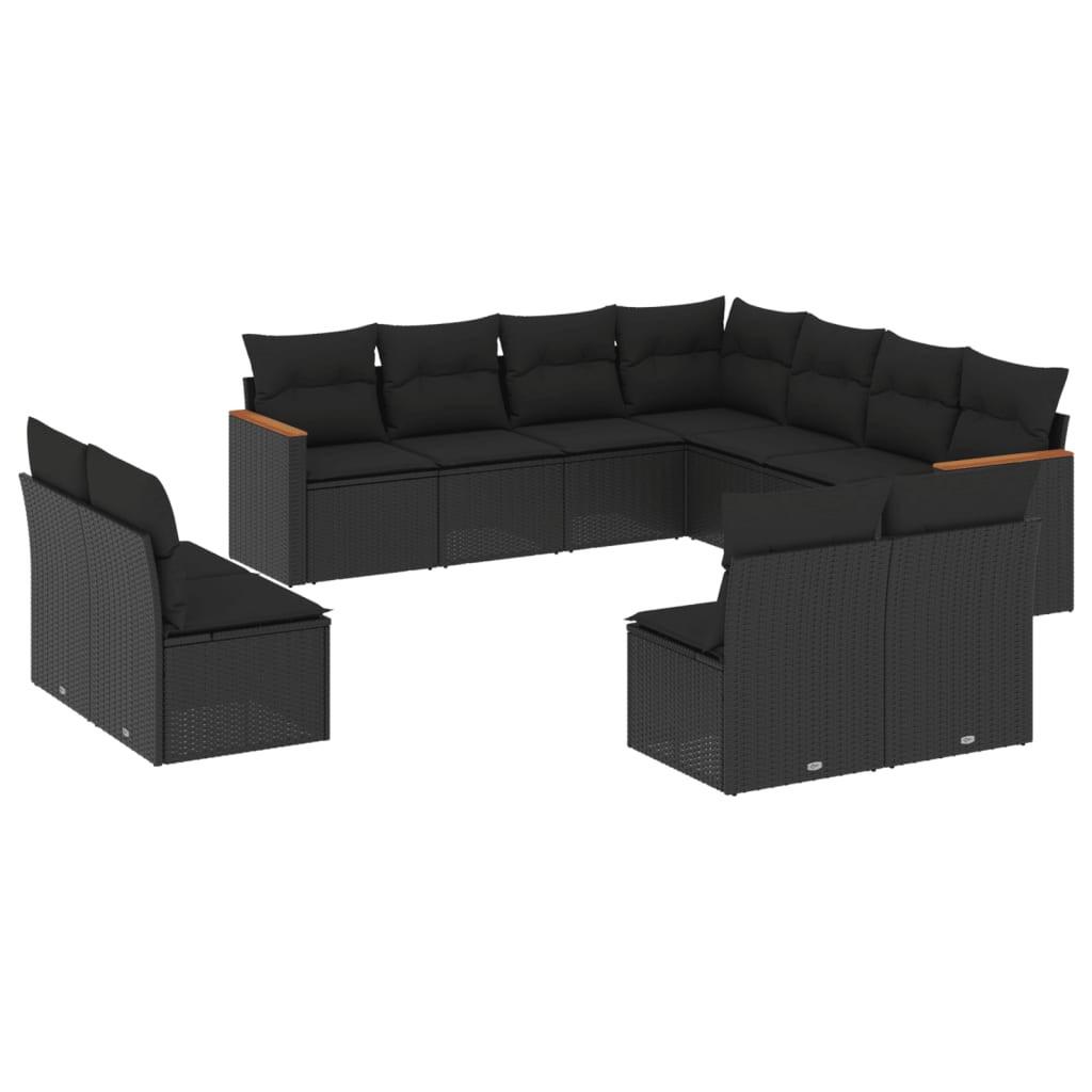 VidaXL Garten sofagarnitur poly-rattan