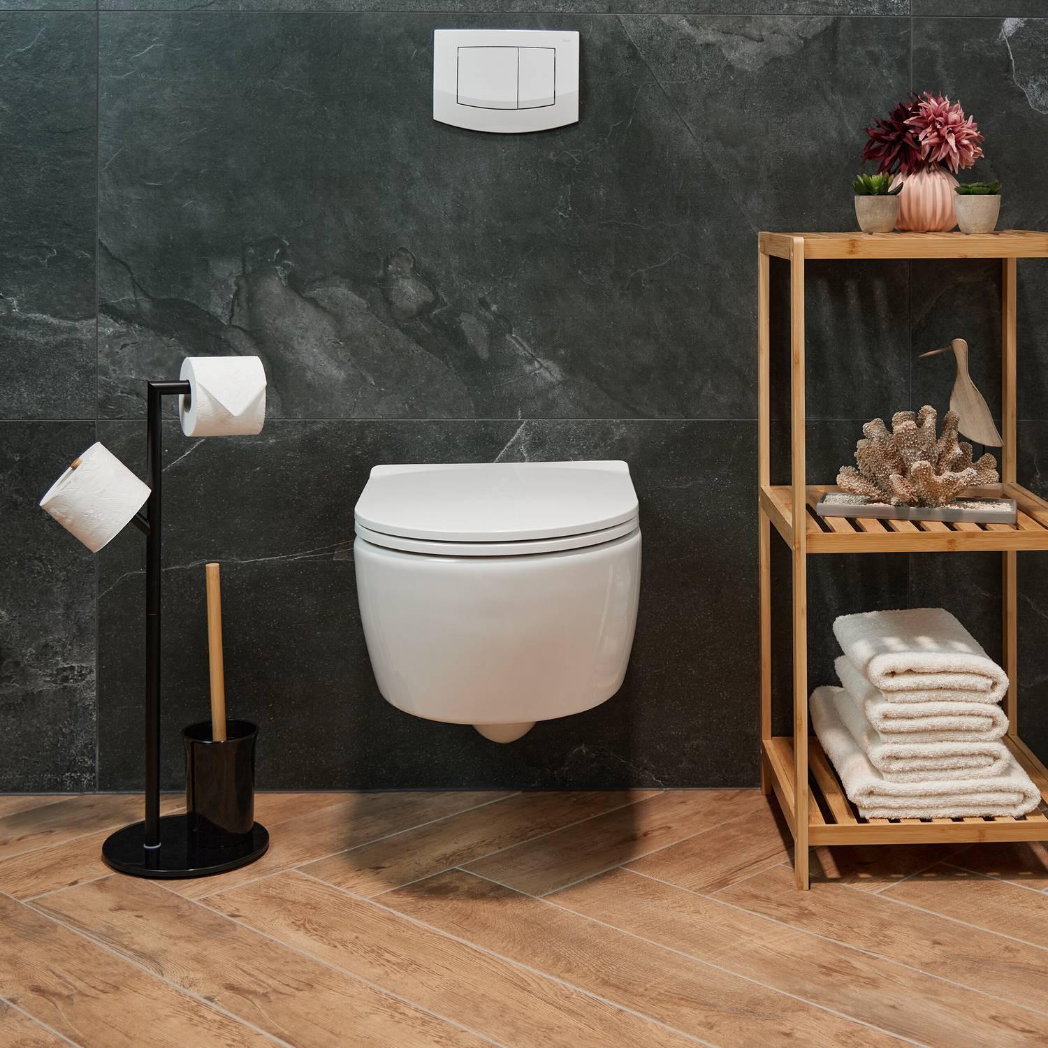 B2X WC-Garnitur mit 2 Ersatzbürstenköpfen