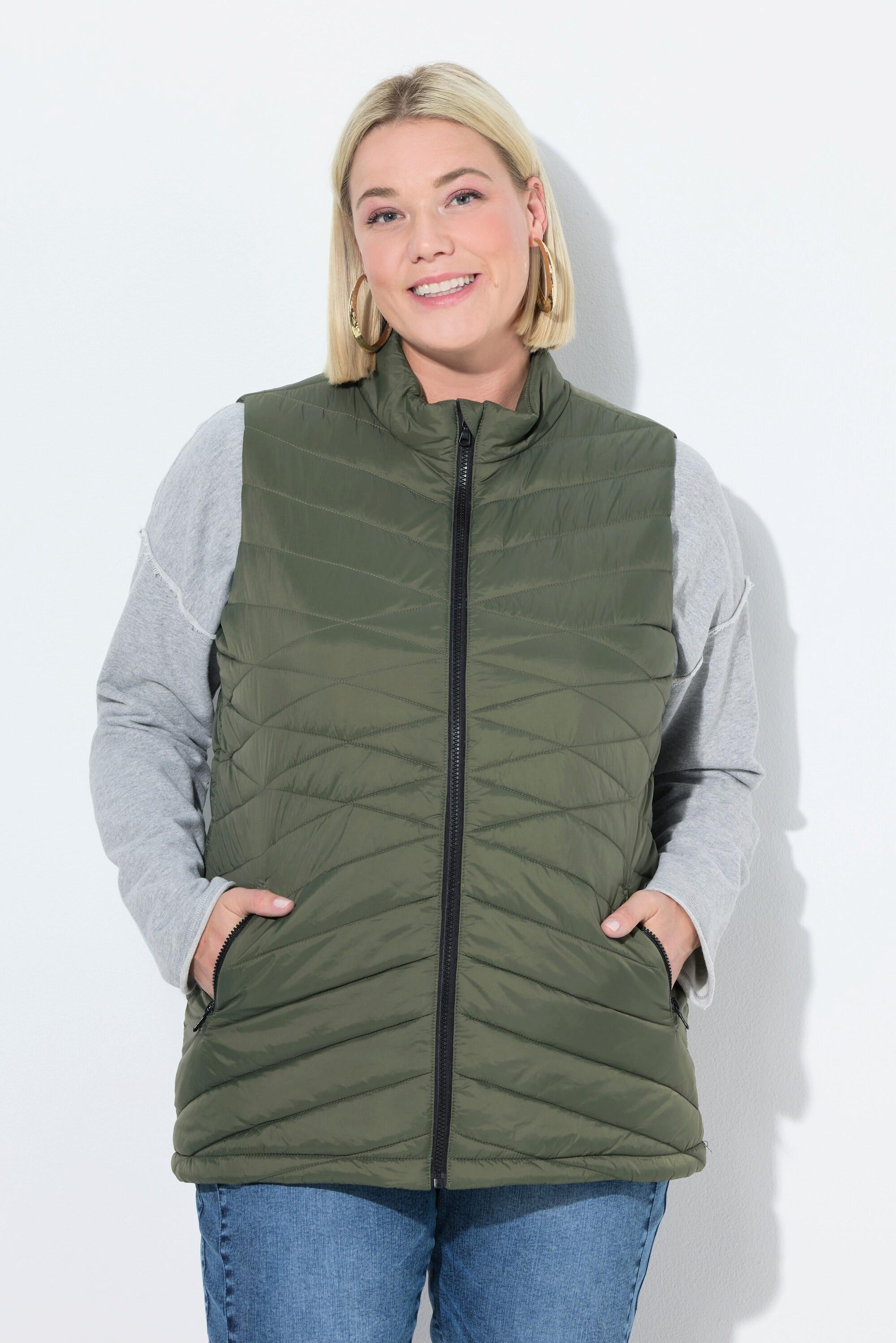 Ulla Popken HYPRAR Funktions-Steppweste, wasserabweisend, recycelt