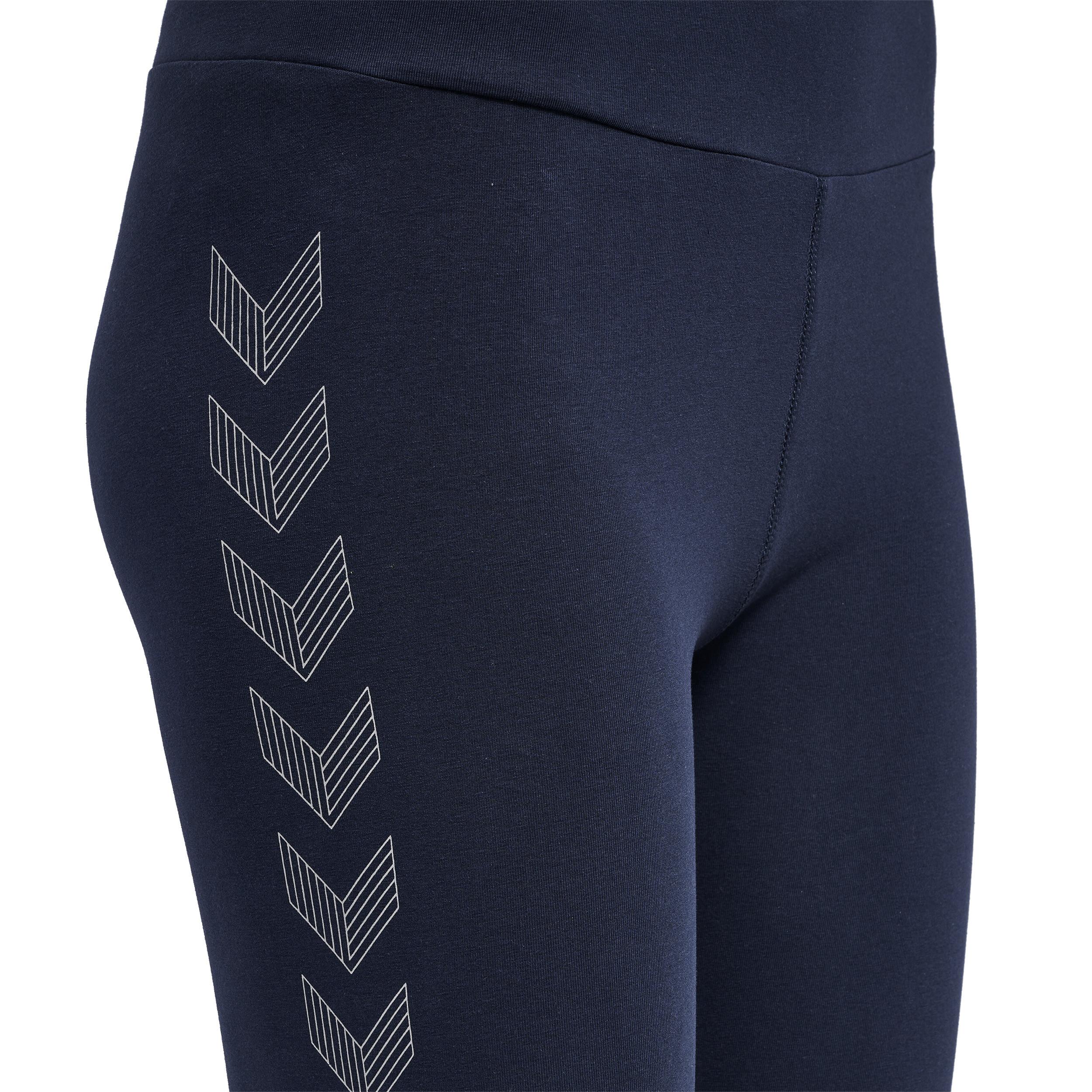 Hummel leggings aus baumwolle, damen move grid