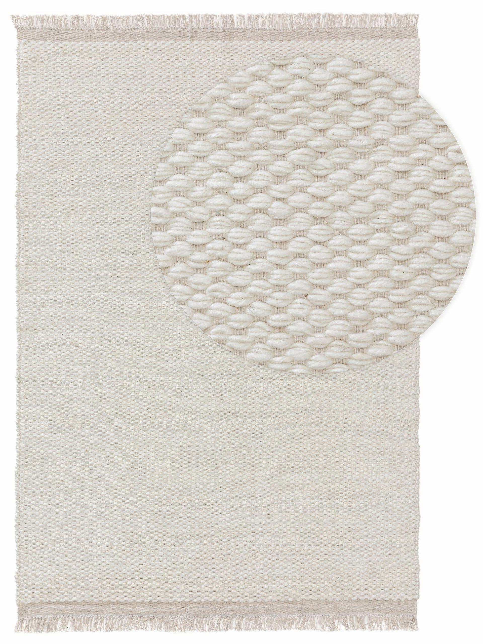 Benuta Wollteppich Lana Cream