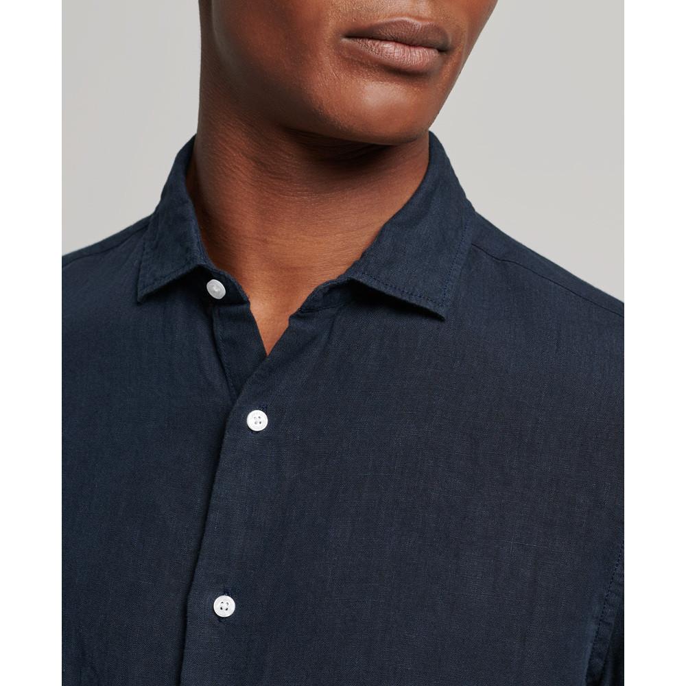 Superdry Leinen Langarmhemd