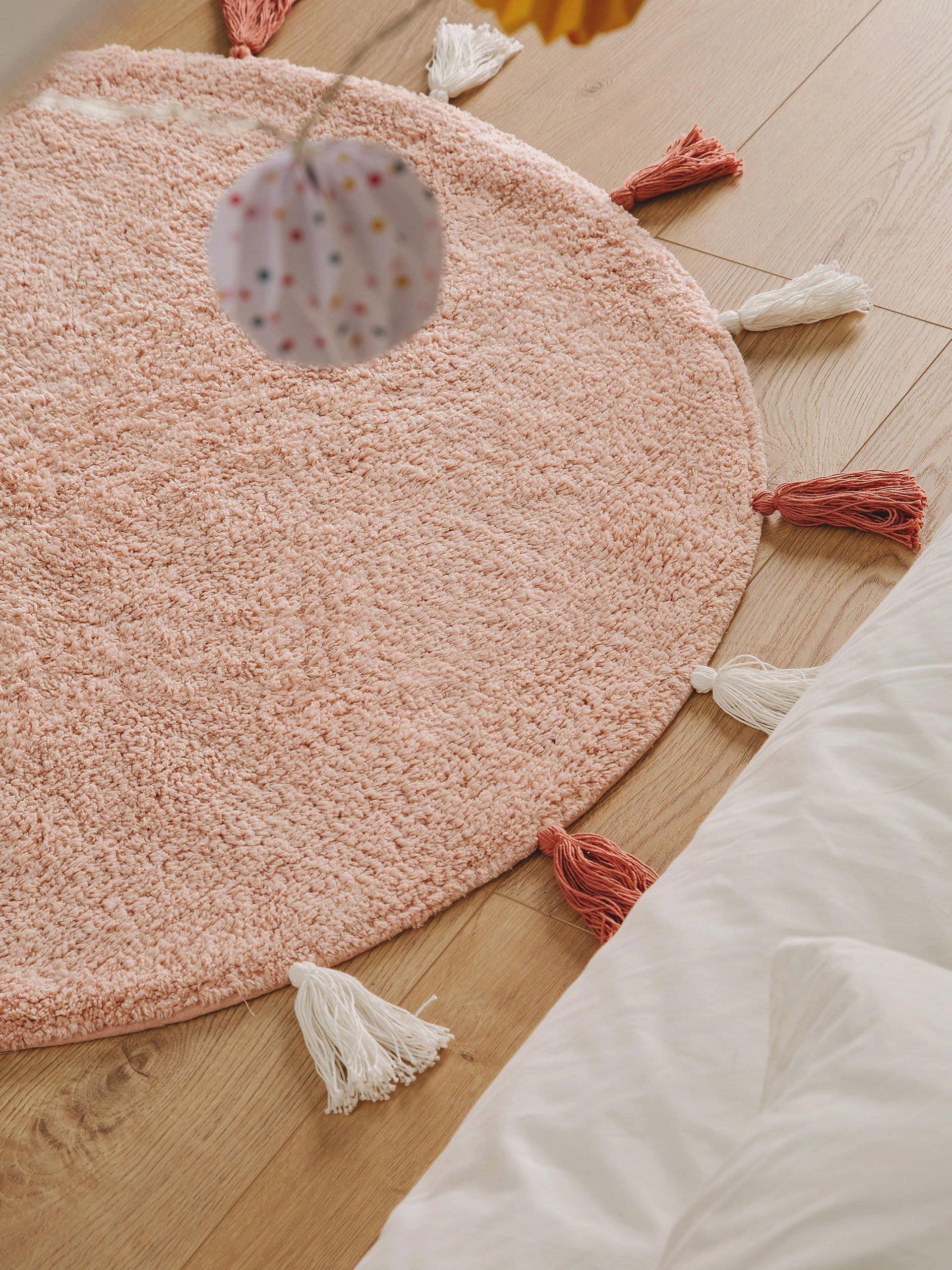 Benuta Waschbarer Kinderteppich Malu Rosa