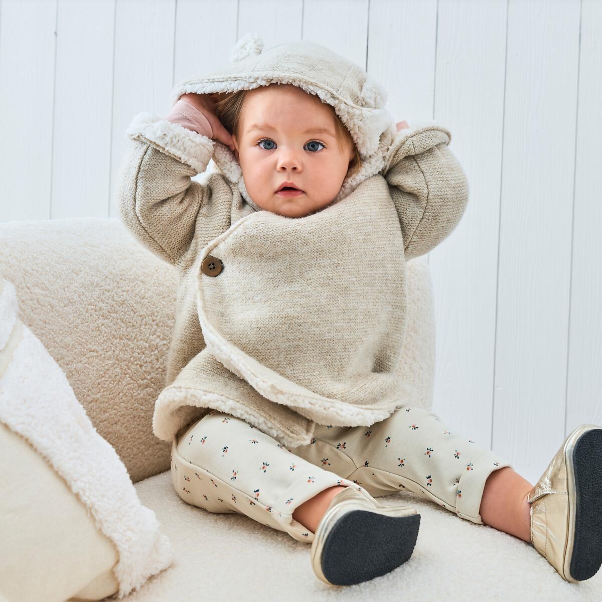 La Redoute Collections Goldfarbene Lederhausschuhe mit Sternmotiv