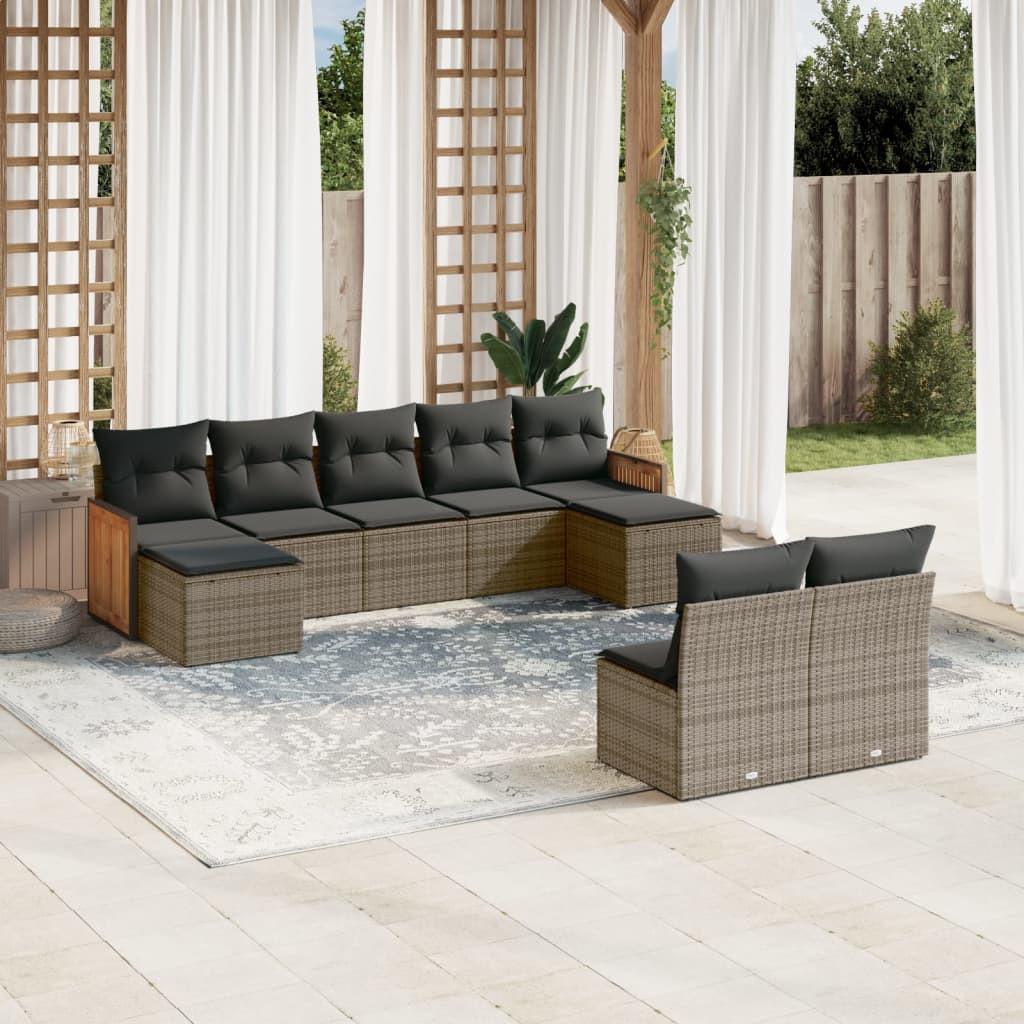 VidaXL Garten sofagarnitur poly-rattan