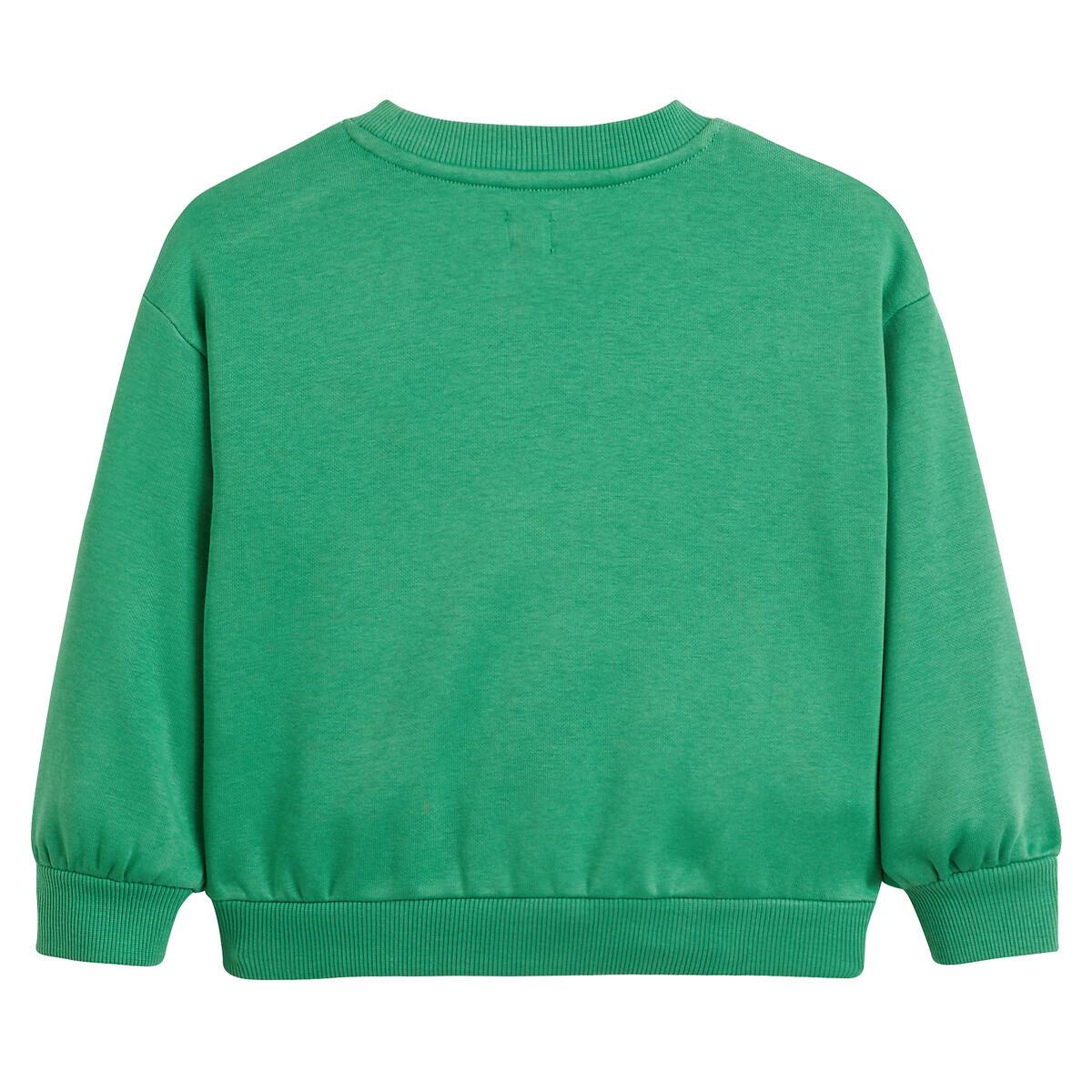 La Redoute Collections Sweatshirt mit rundem Ausschnitt und Message