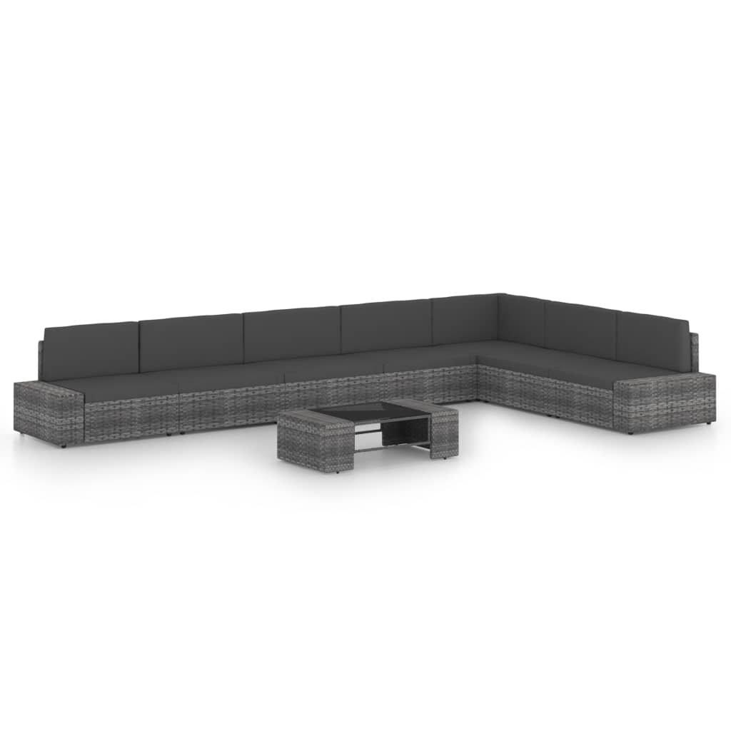 VidaXL Garten-lounge-set poly-rattan