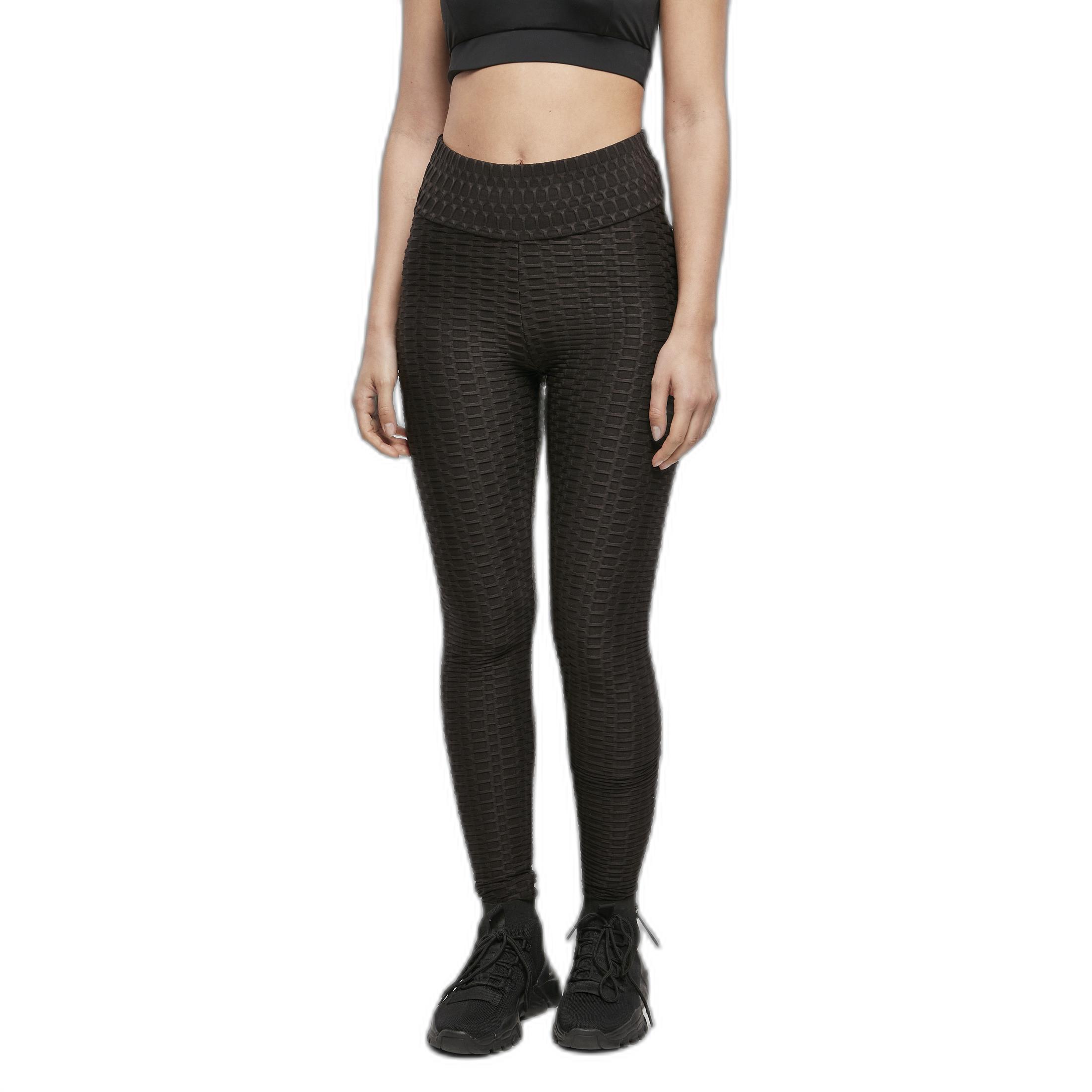 URBAN CLASSICS hochgechnittene legging für en urban claic honeycomb