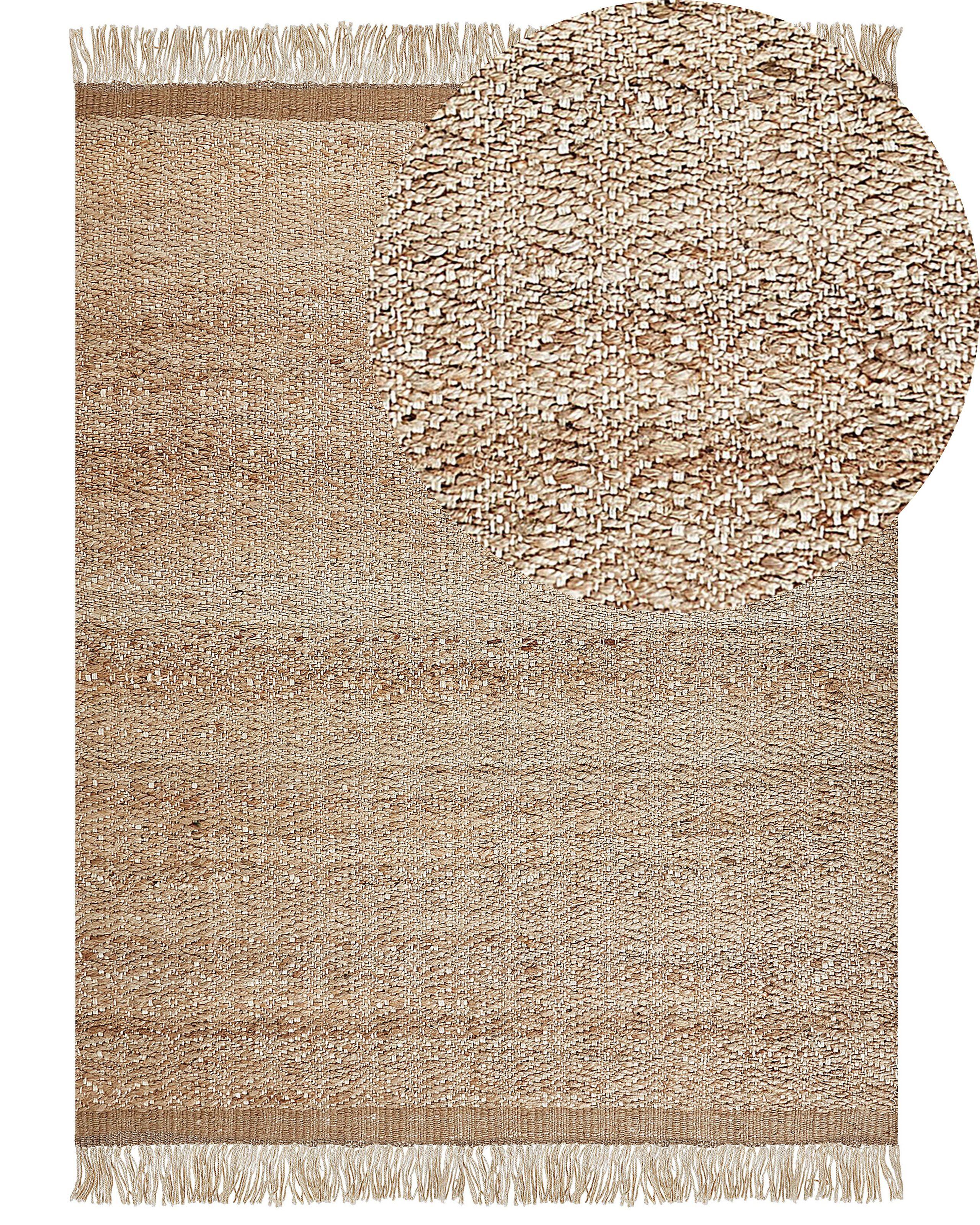 Beliani Teppich aus Jute Boho ABANA