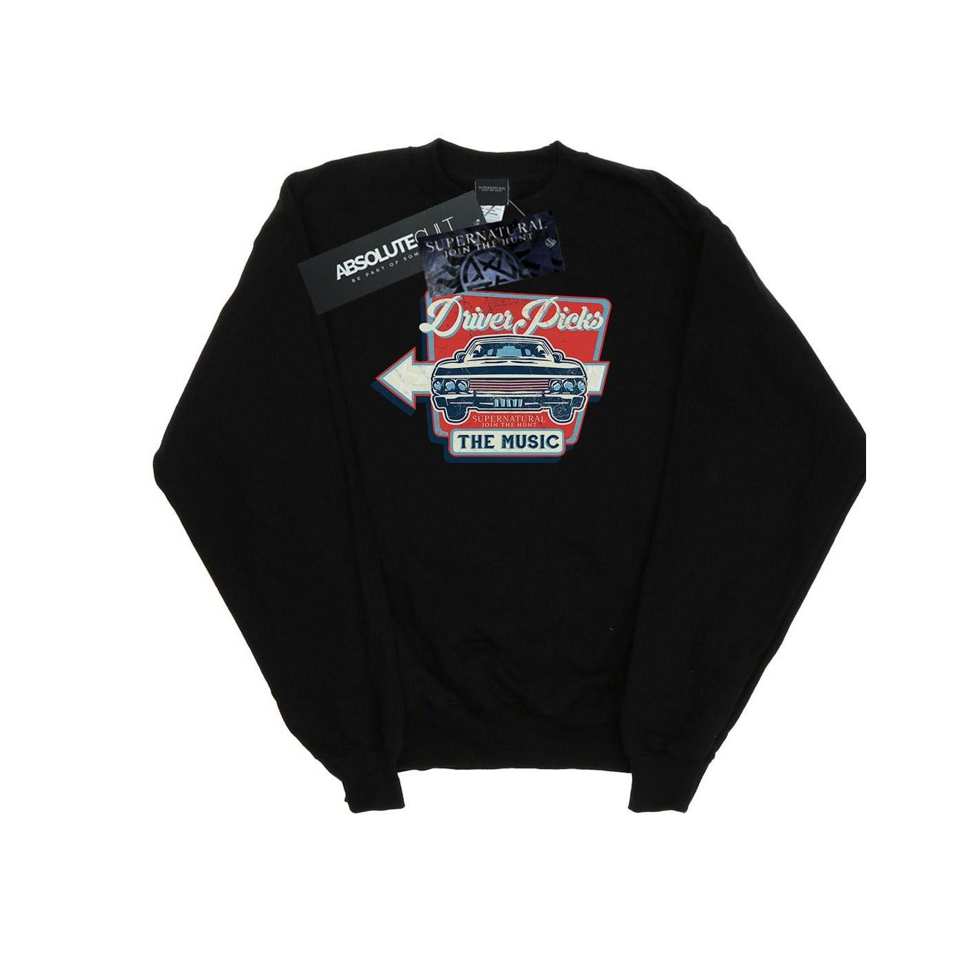 Supernatural Driver Picks The Music Sweatshirt