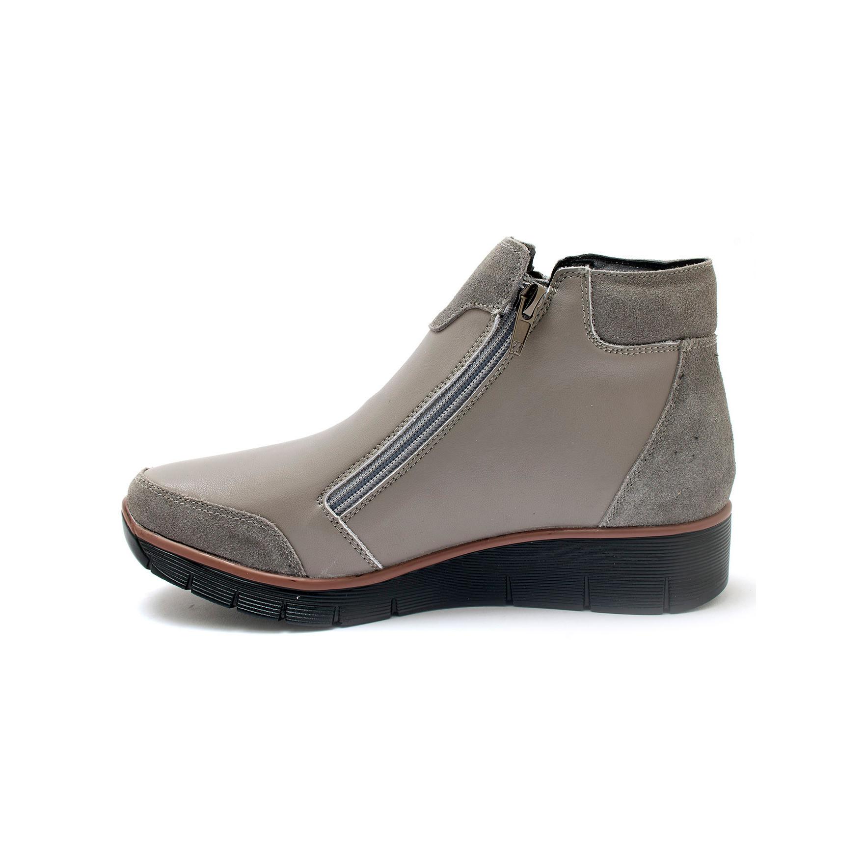 Pédiconfort damen wedge-stiefeletten mit reißverschluss