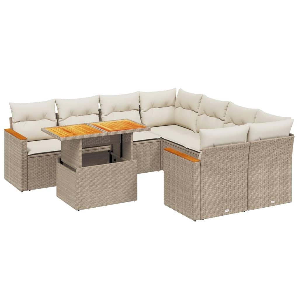 VidaXL Garten sofagarnitur poly-rattan