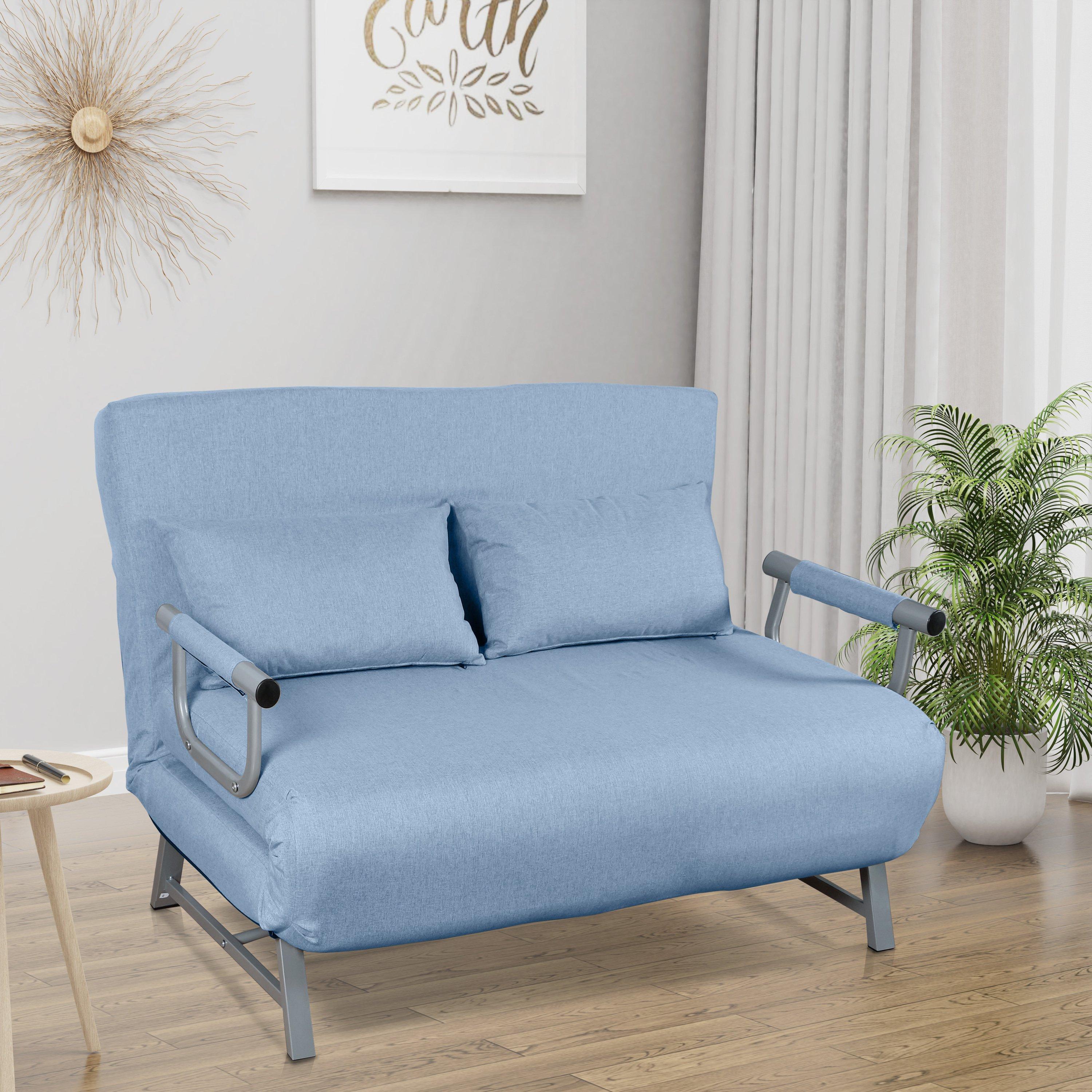 VCM Schlafsofa | Polyester-Stoff | Maße H. 95 x B. 127 x T. 78 cm | Sofa mit Schlaffunktion | Schlafsofa - Kolino