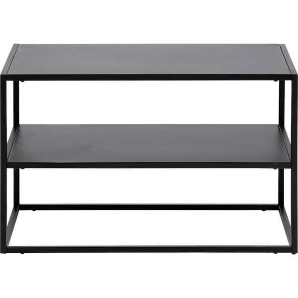 mutoni Schuhregal Modern Line 1 Boden Stahl Schwarz 70x33x45 5cm