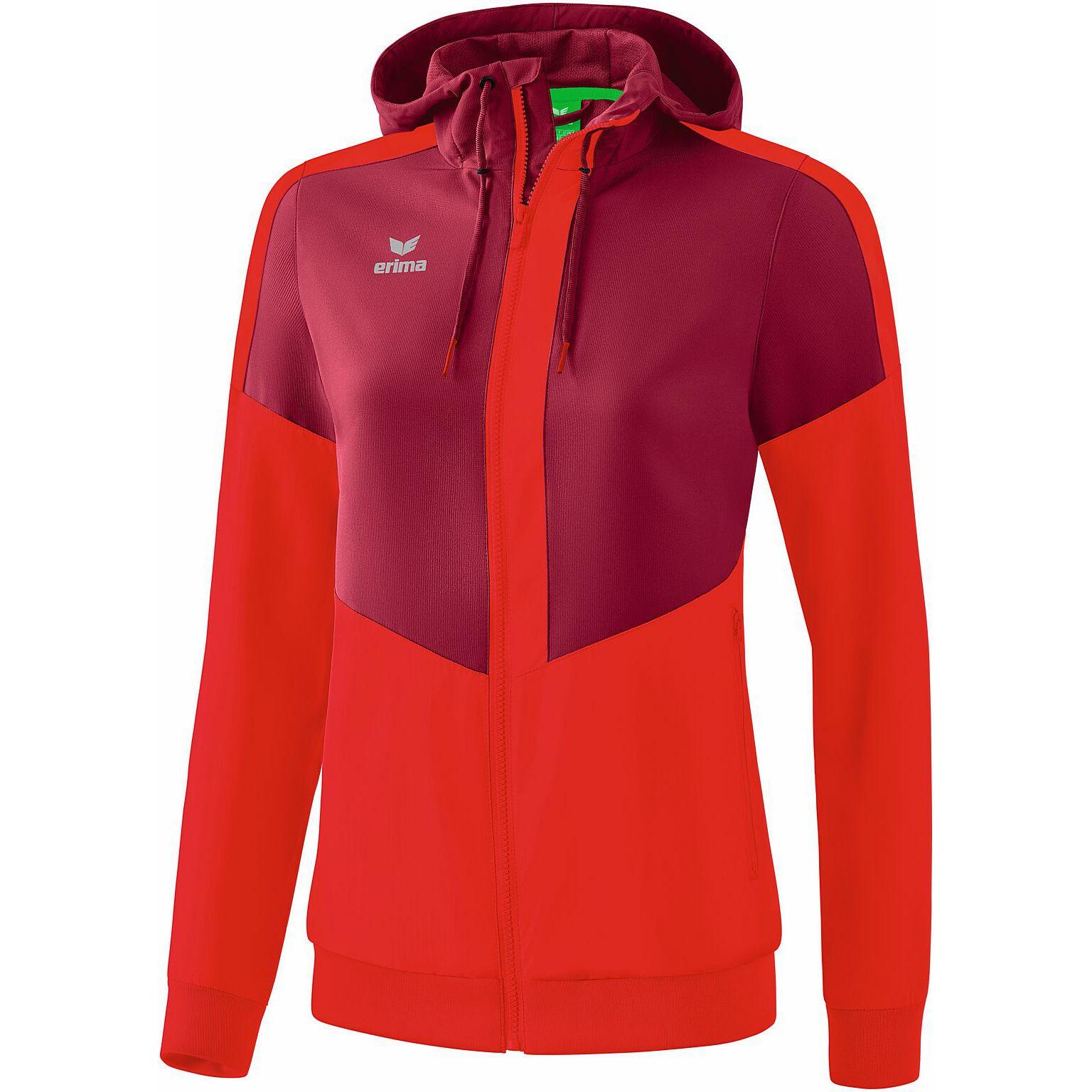 Erima kapuzenjacke für damen tracktop squad
