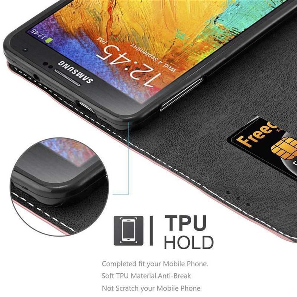 Cadorabo Hülle für Samsung Galaxy NOTE 3 Magnetverschluss, Standfunktion
