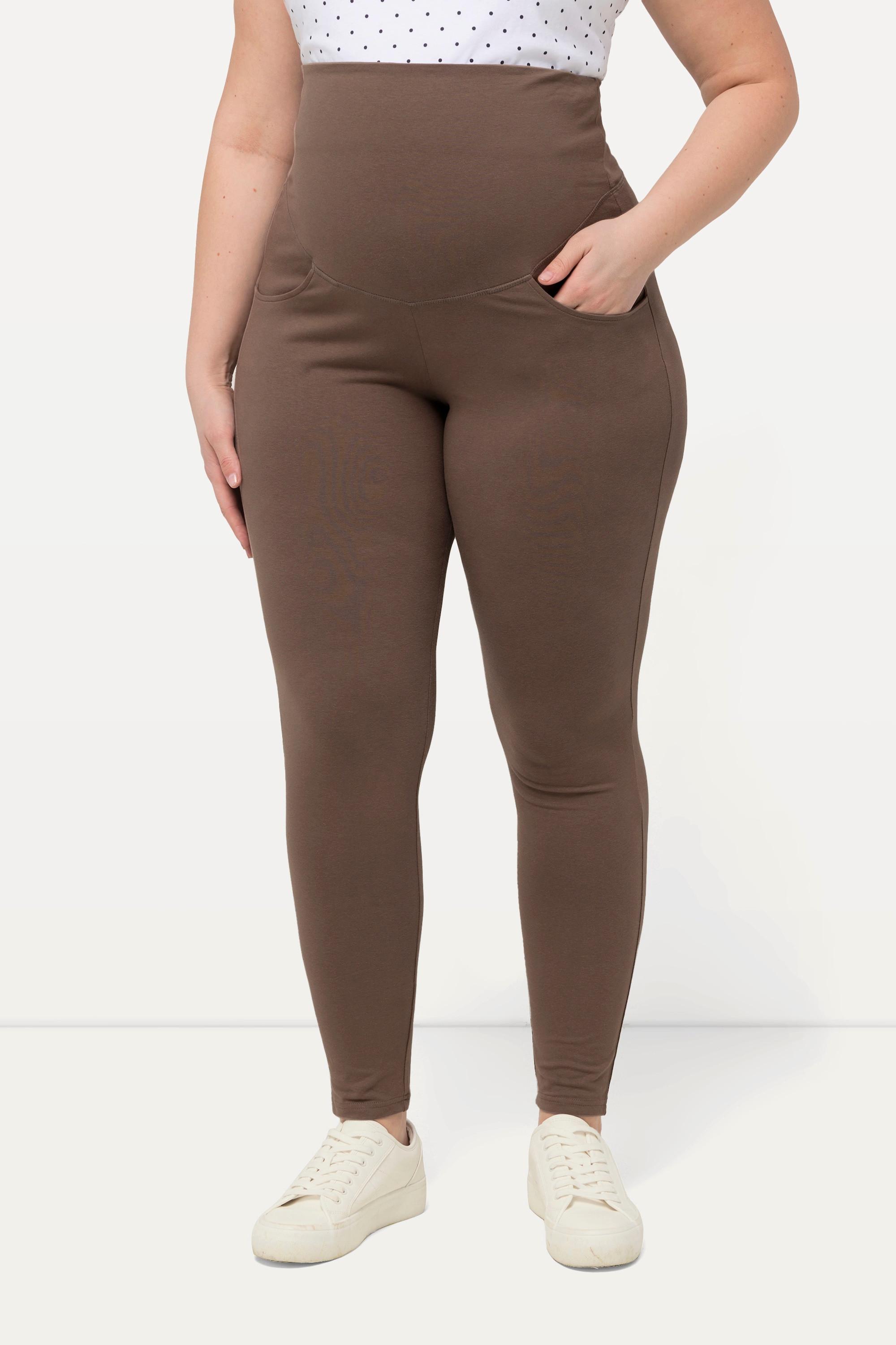 Ulla Popken Bellieva Leggings Breiter Elastikbund Skinny Fit Biobaumwolle GOTS