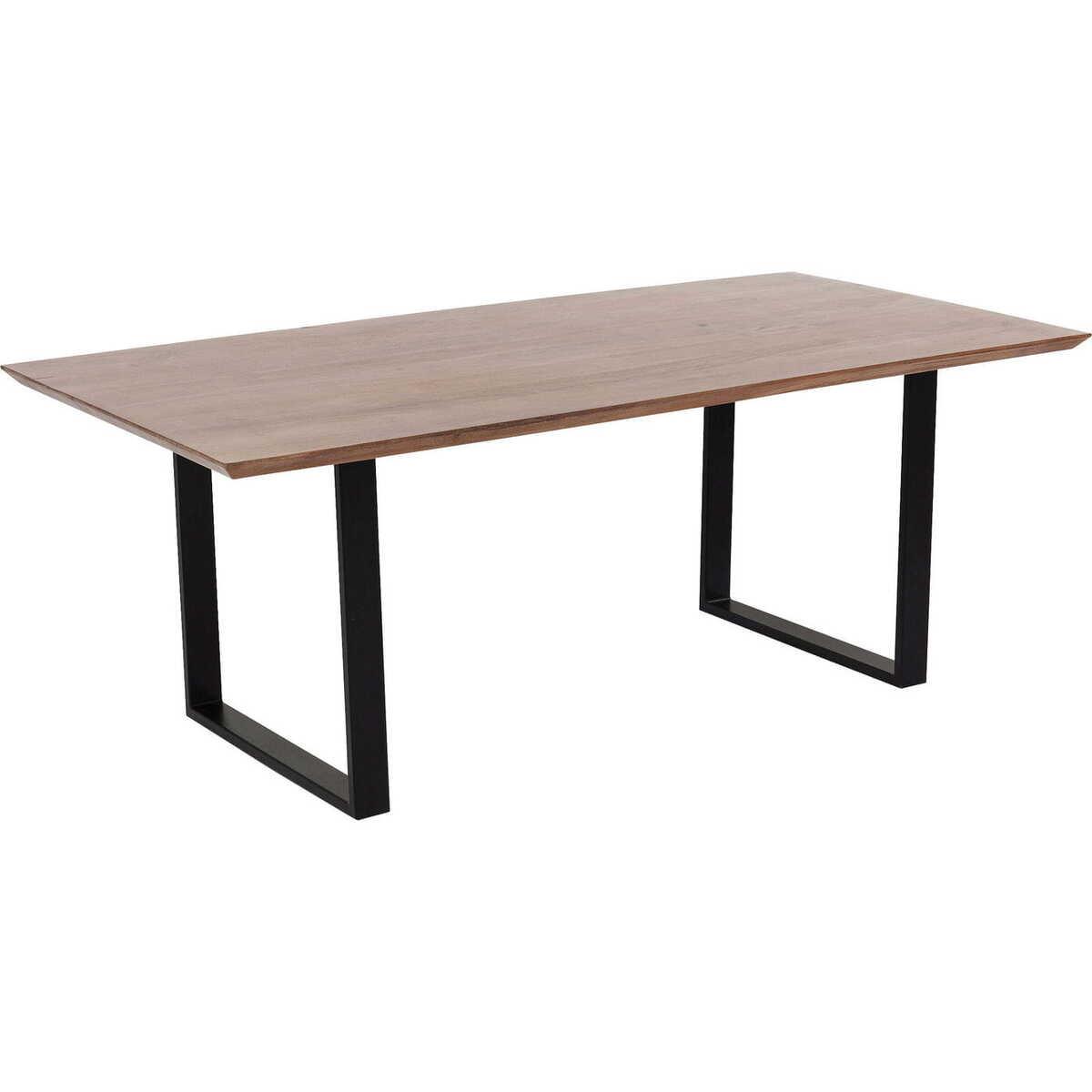 KARE Design Tisch Symphony Walnut Schwarz 160x80cm