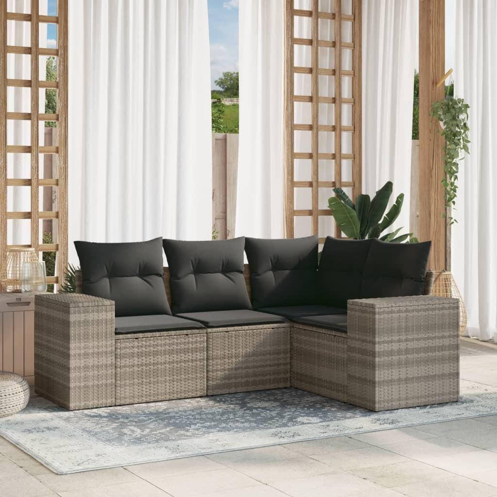 VidaXL Garten sofagarnitur poly-rattan