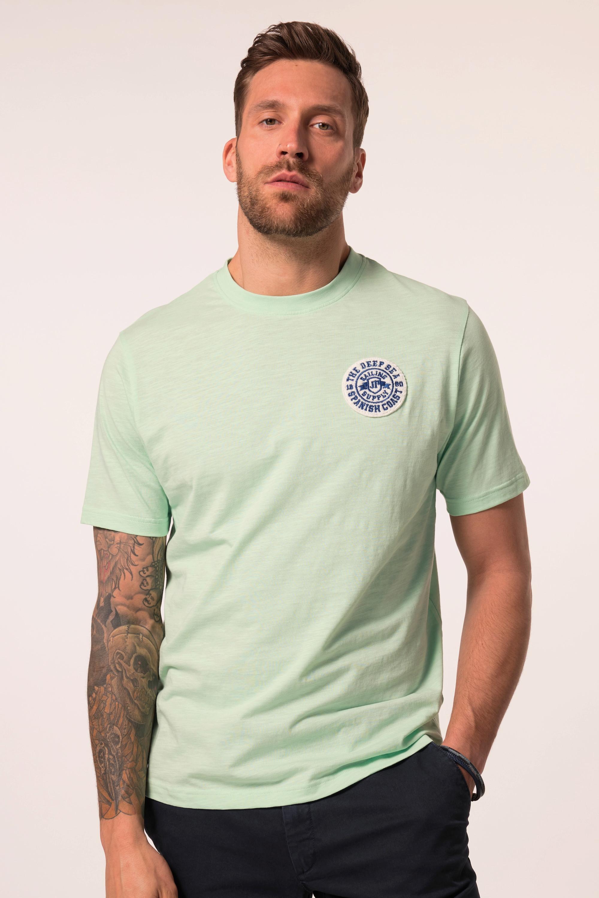 JP1880 Halbarm T-Shirt mit Brust-Badge