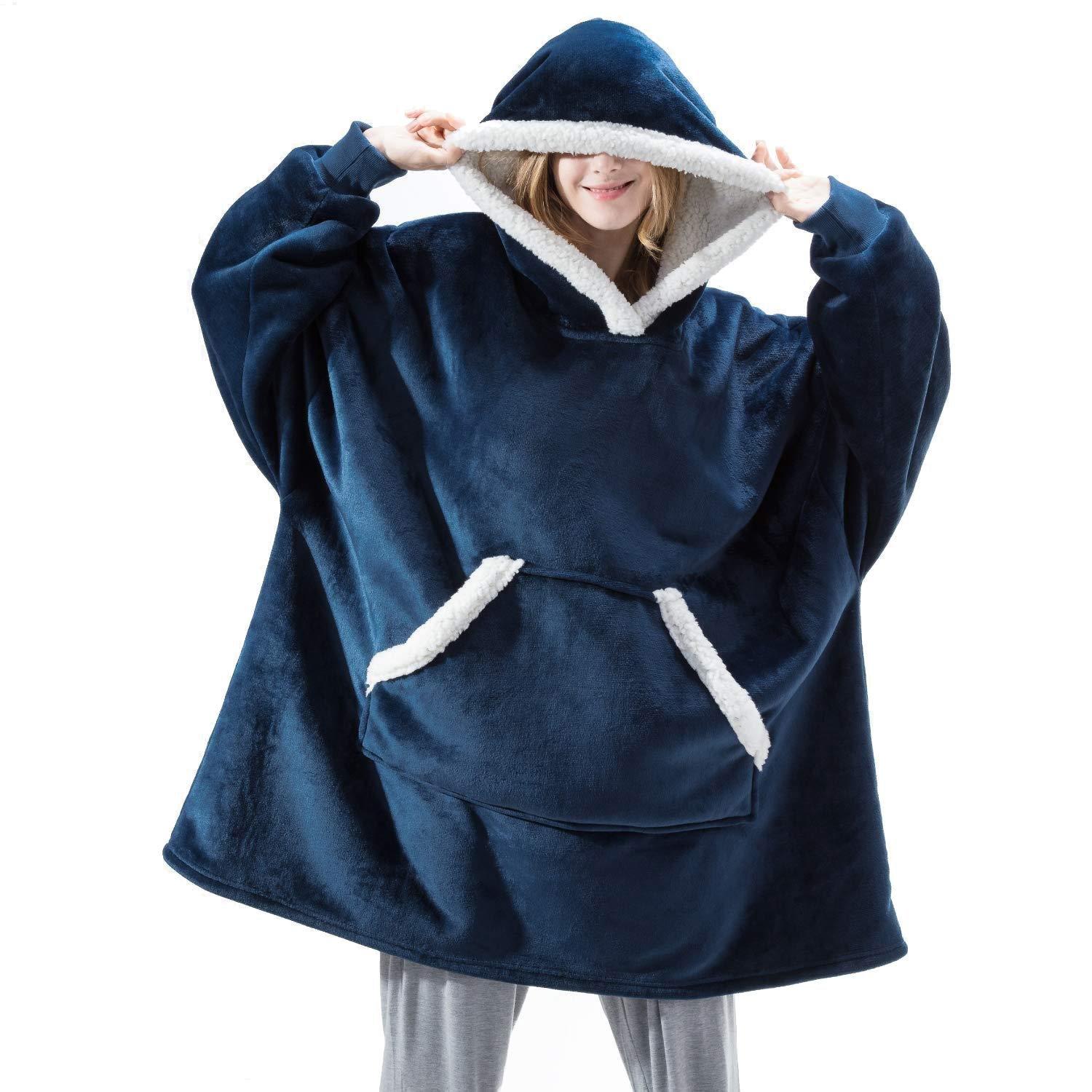 B2X Gemütlicher Hoodie, Übergröße - Blau