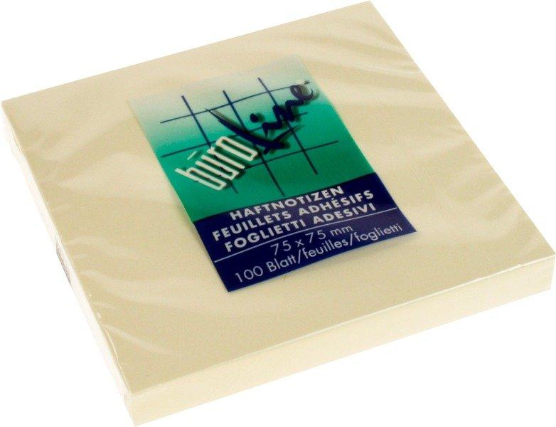 BÜROLINE BÜROLINE Haftnotizen 75x75mm 133029 gelb 100 Blatt