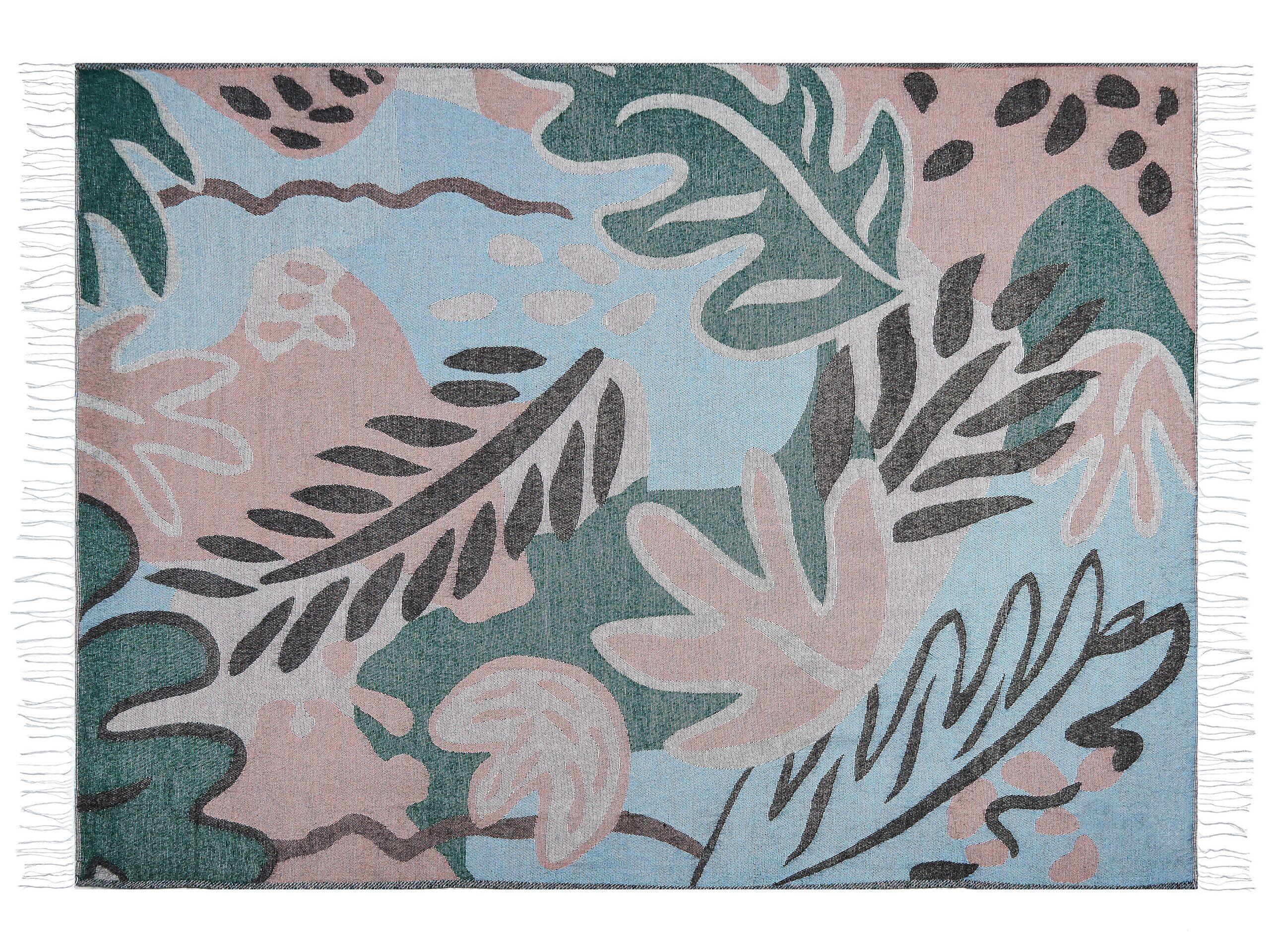 Beliani Kuscheldecke aus Acryl Boho SOMANI