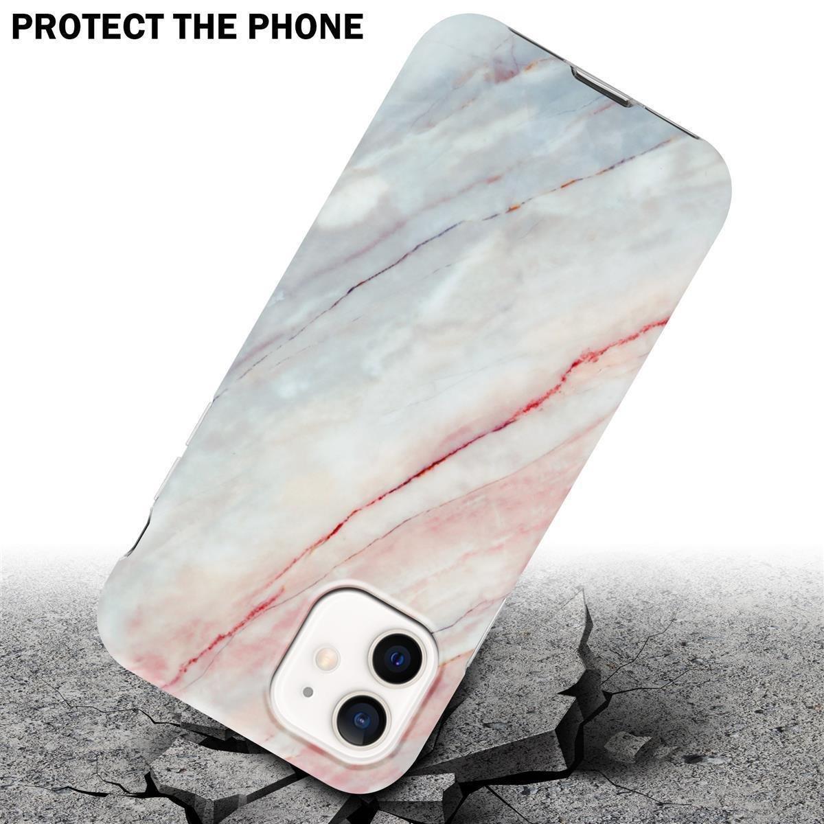 Cadorabo Hülle für Apple iPhone 12 PRO MAX aus TPU Silikon mit Muster Mosaik