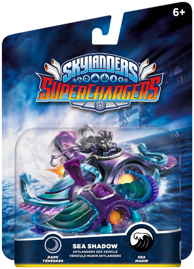 ABC Design Skylanders Superchargers Single Character Vehicles Sea Shadow, PS4, PS3, Xbox One, Xbox 360, Wii U, Wii, 3DS, PC, de/fr/it/en