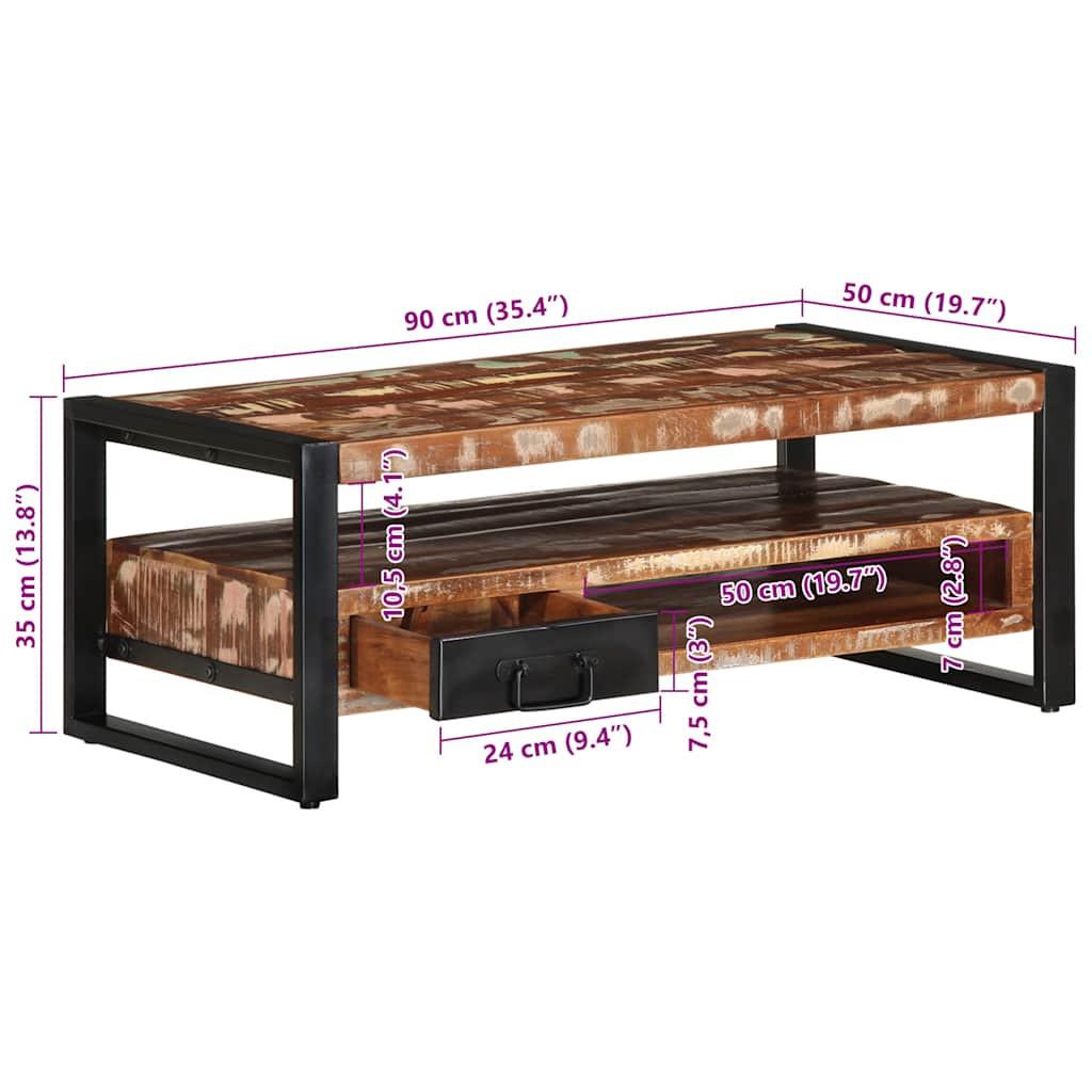 VidaXL Couchtisch altholz