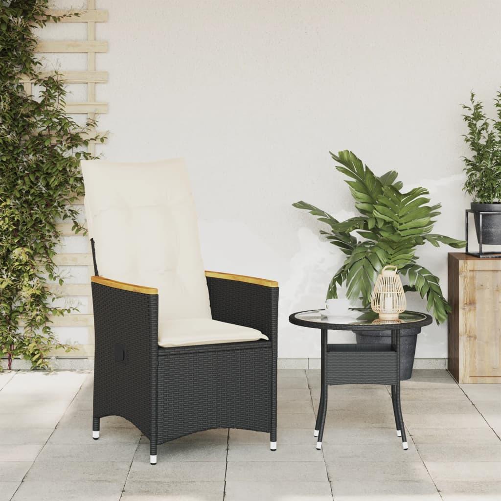VidaXL Gartensessel verstellbar poly-rattan
