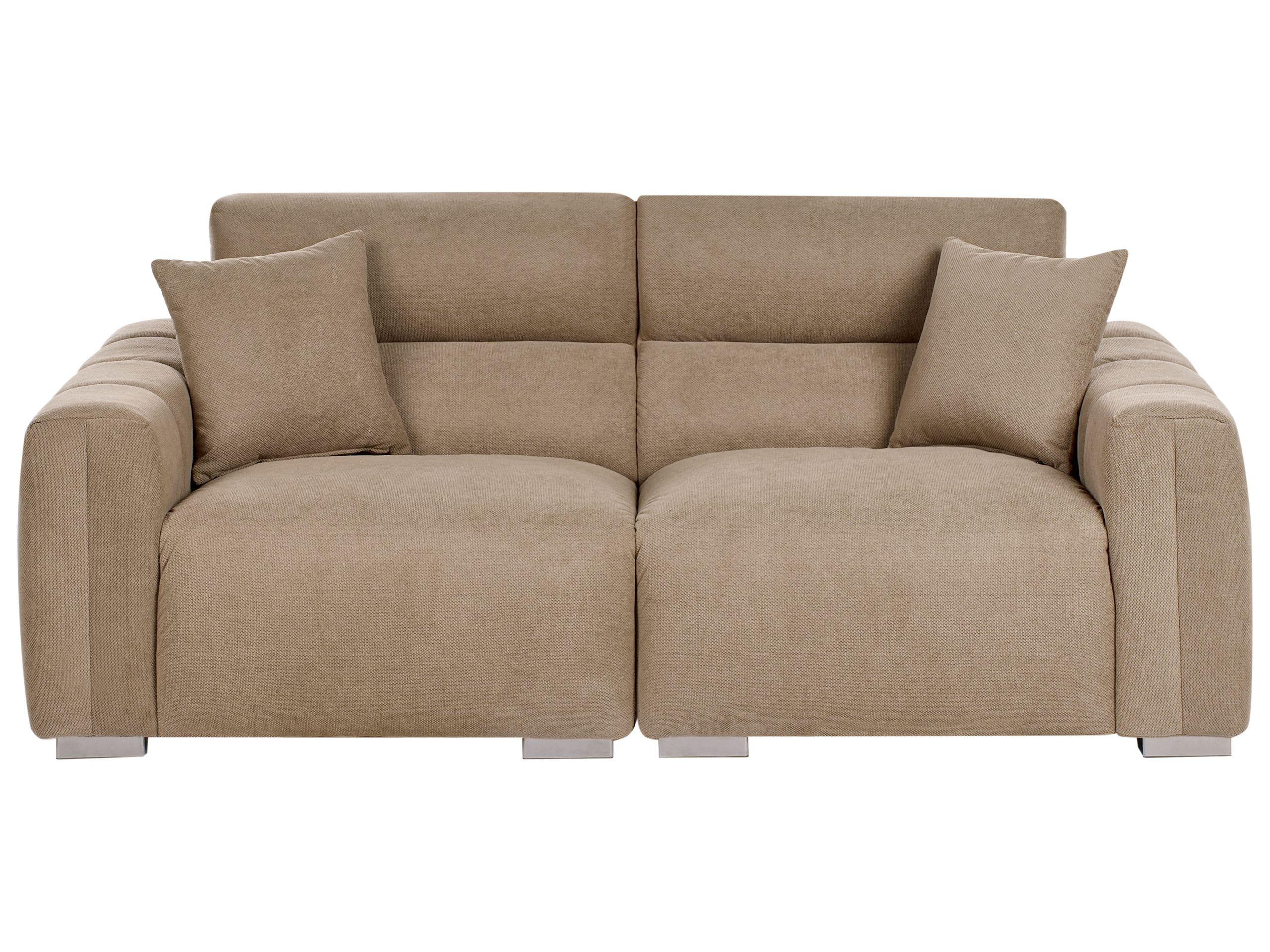 Beliani 3 Sitzer Sofa aus Polyester Skandinavisch FAUSKAN