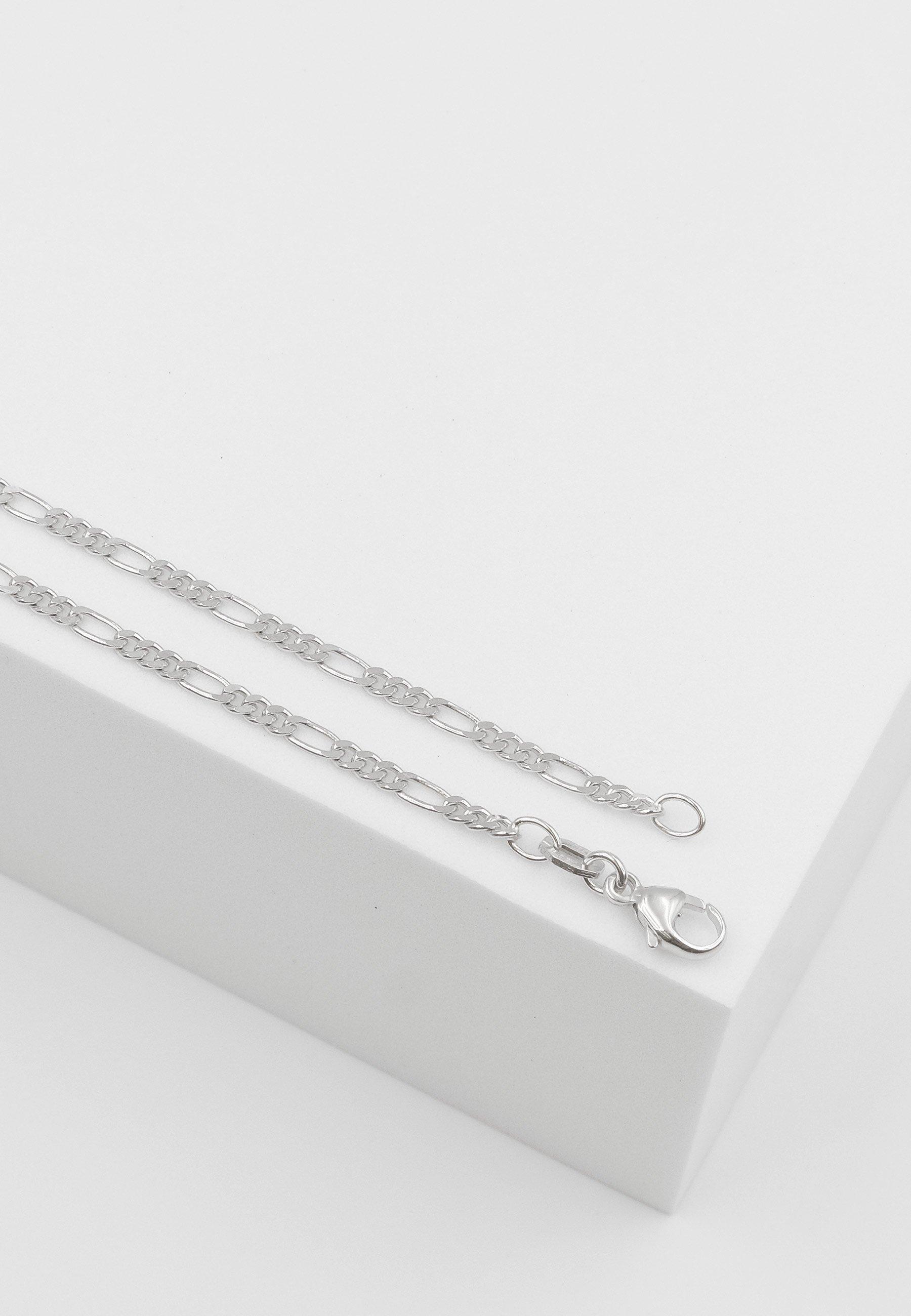 MUAU Schmuck Collier Figaro Weissgold 750, 2.2mm, 50cm