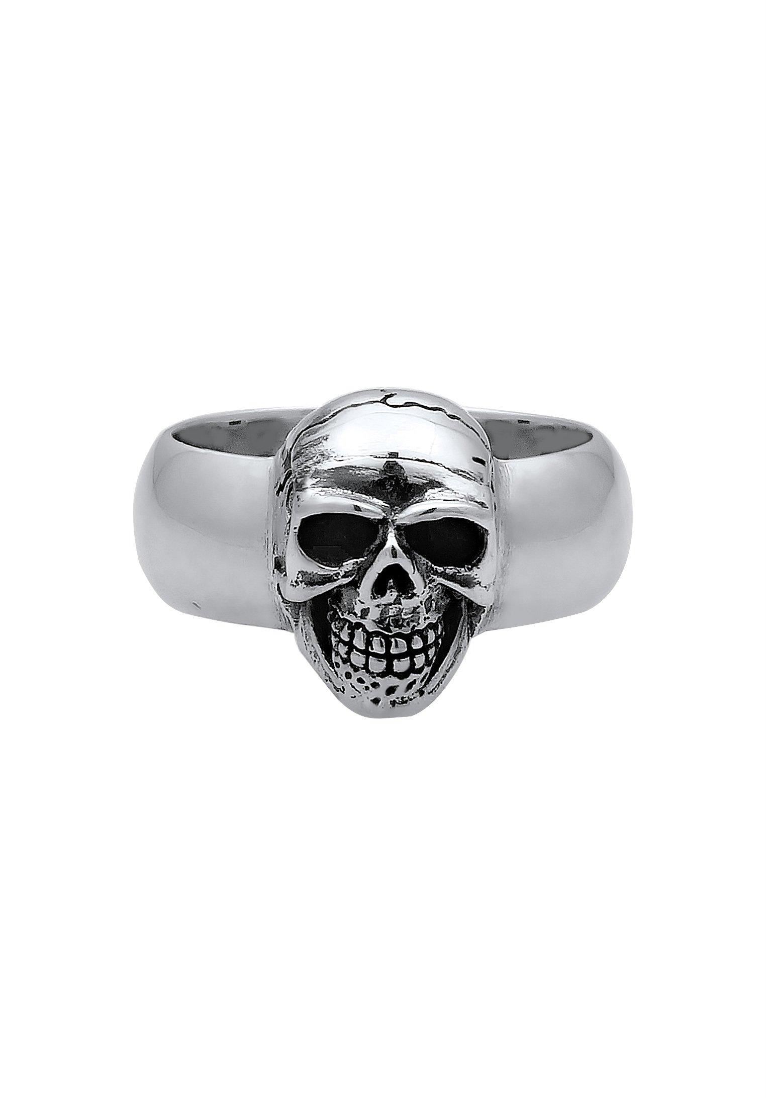 Kuzzoi Ring Siegelring Totenkopf