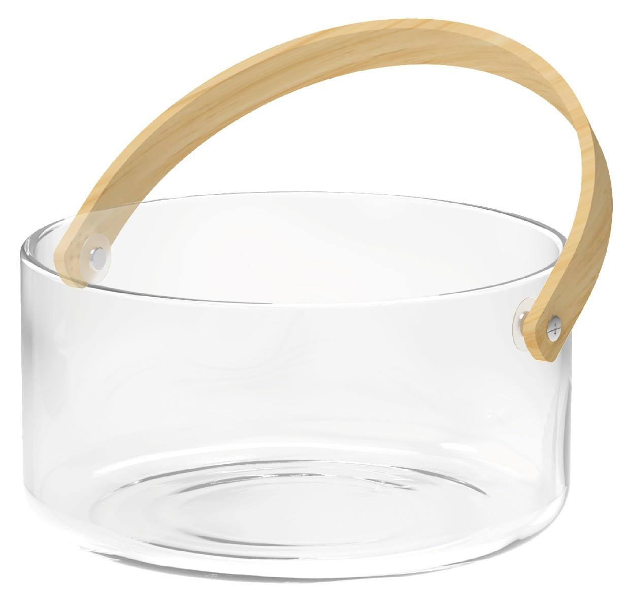 Nuts Innovations Servierschüssel mit Griff transparent