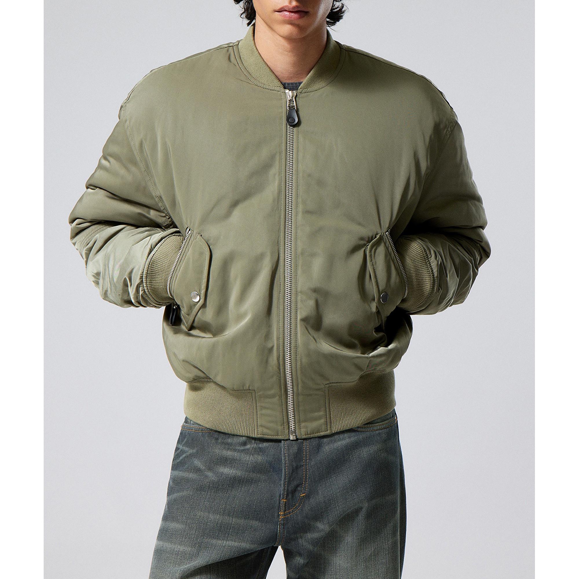 WEEKDAY Jon Bomber Jacket Bomberjacke mit Knöpfen