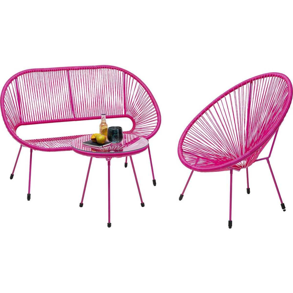 KARE Design Sessel Acapulco Mono pink