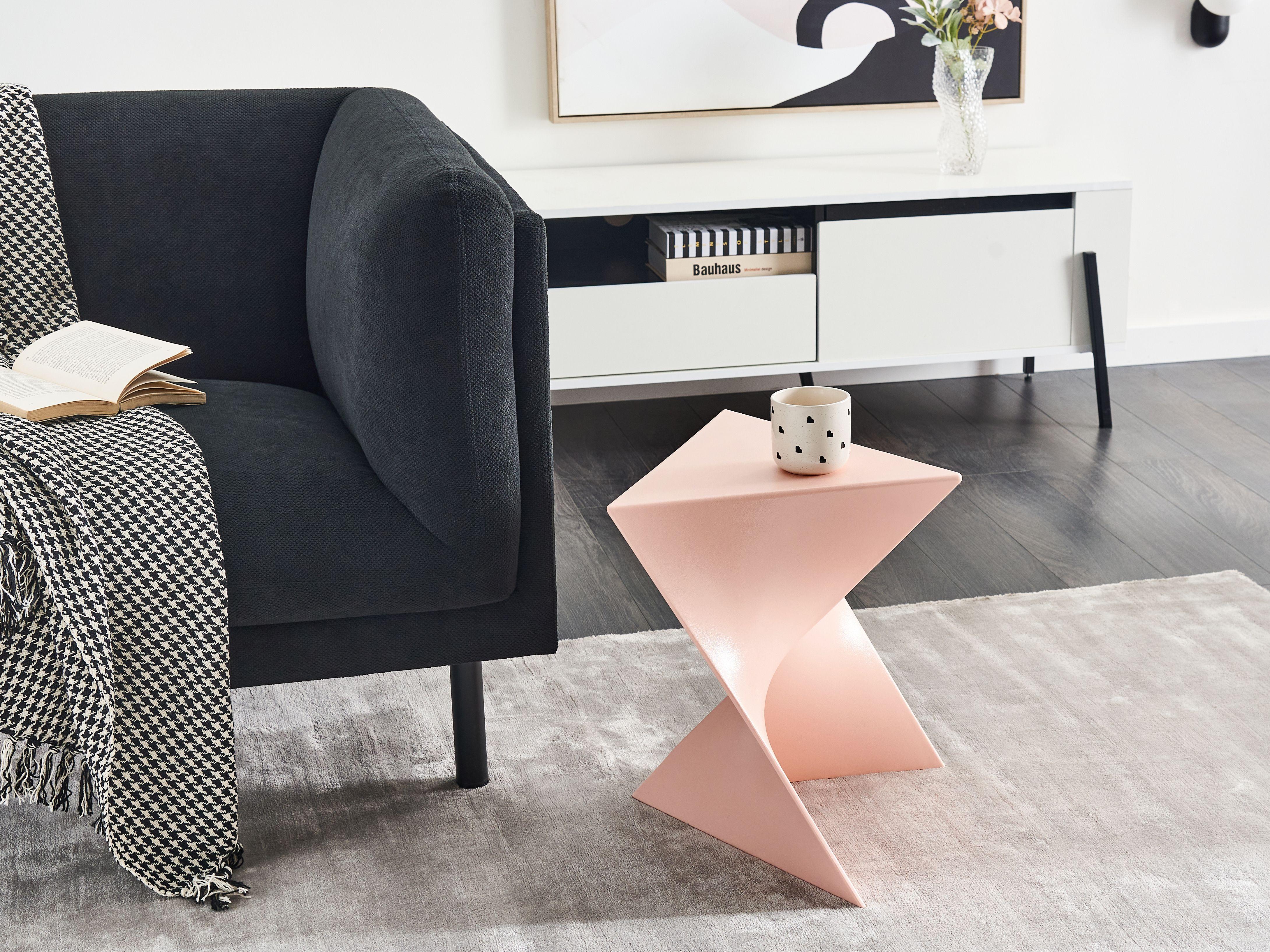 Beliani Beistelltisch aus Kunststoff Retro PECOS