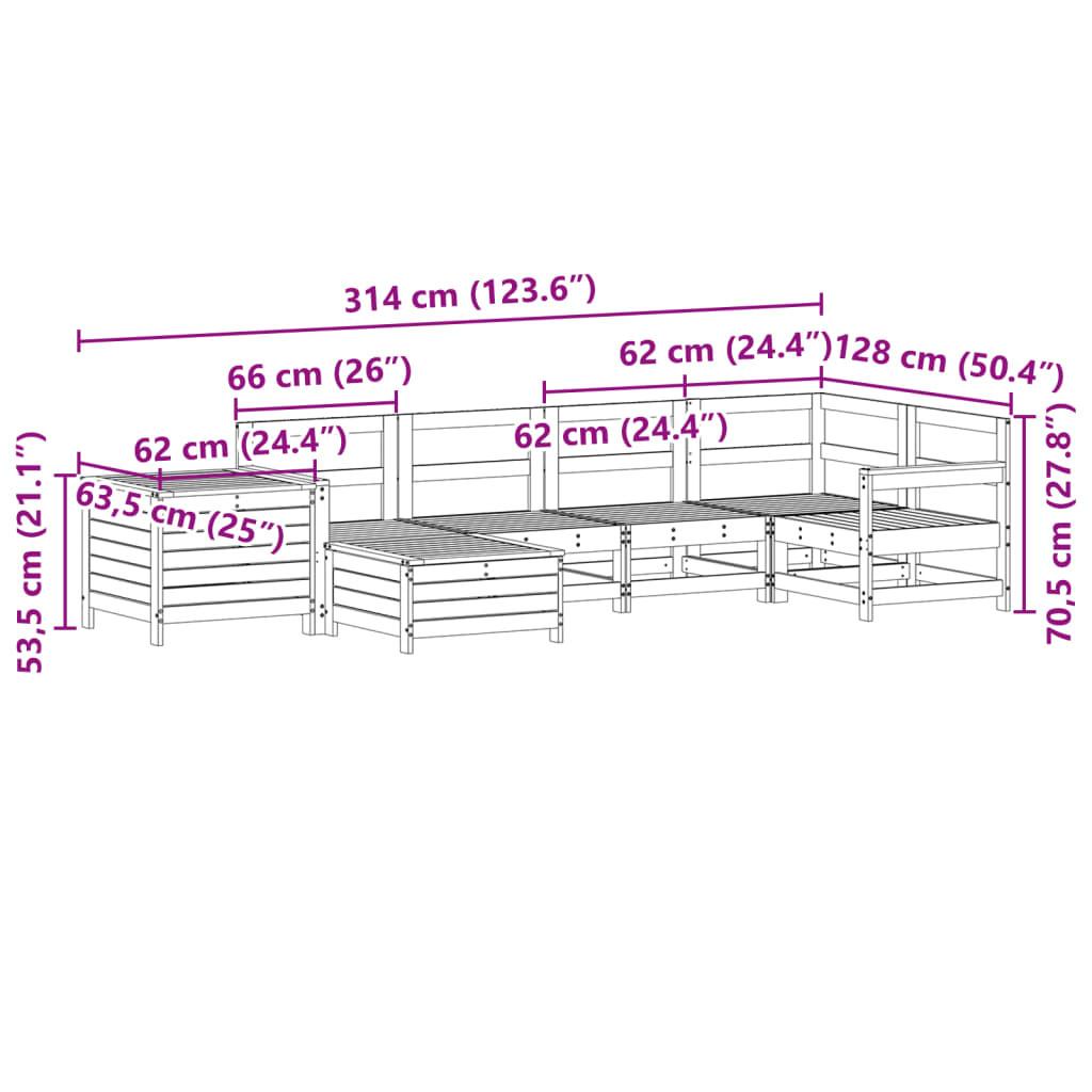 VidaXL Garten sofagarnitur kiefernholz